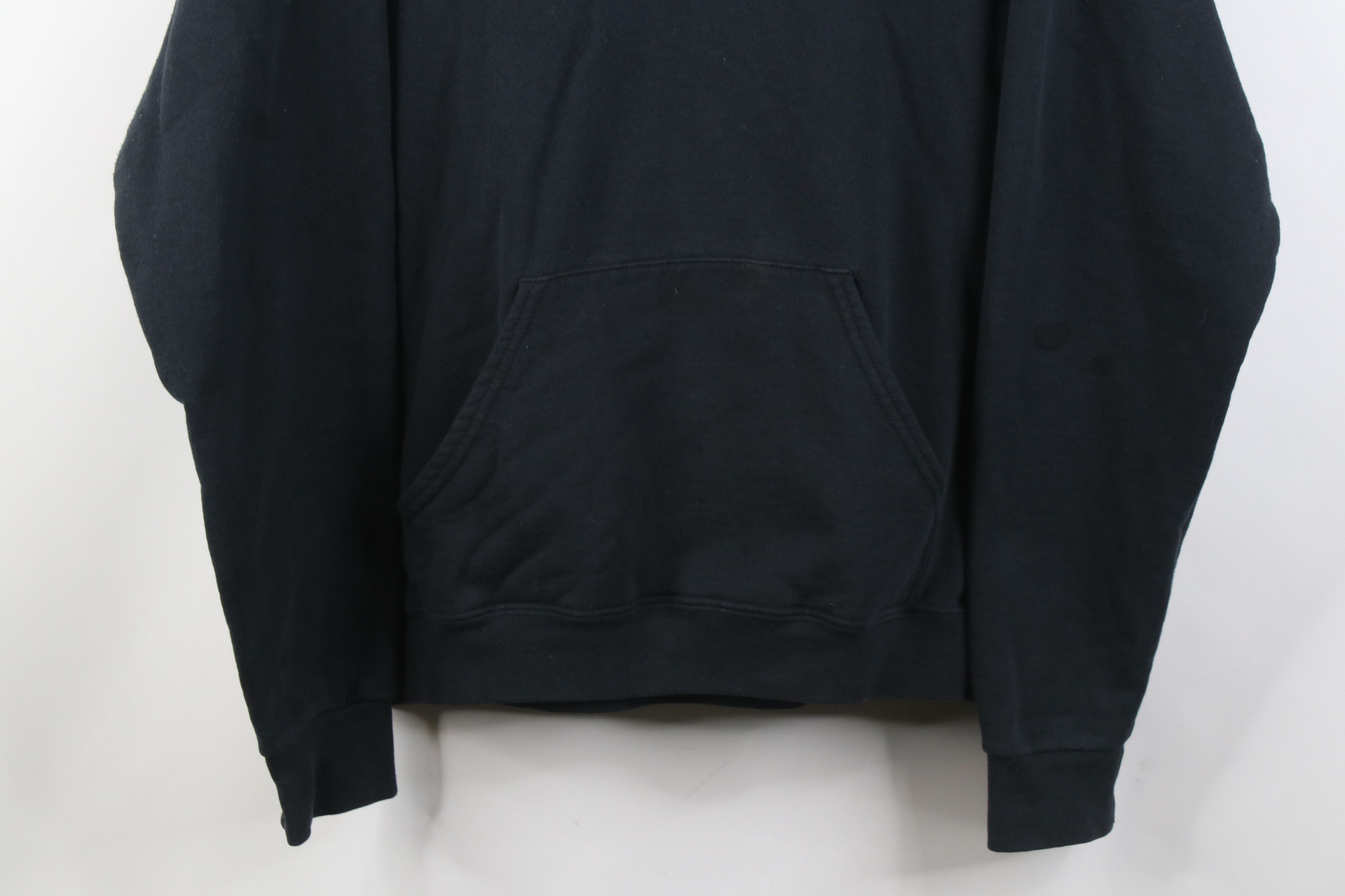 Vintage Vintage 90s Y2K Streetwear Blank Hoodie Sweatshirt Black Size US S / EU 44-46 / 1 - 3 Thumbnail