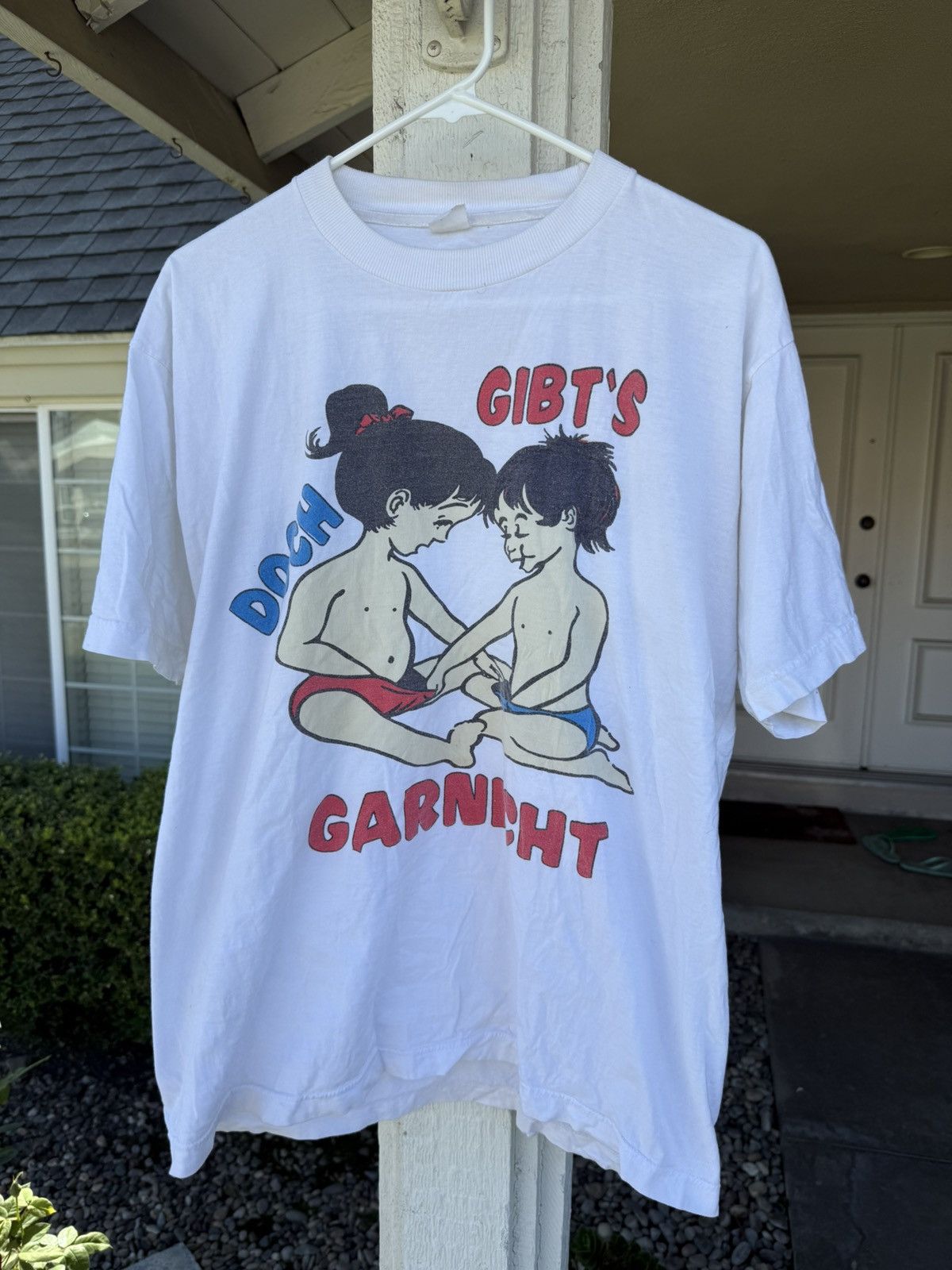 Japanese Brand × Vintage INSANE vintage humor naked tee Size US XL / EU 56 / 4 - 1 Thumbnail