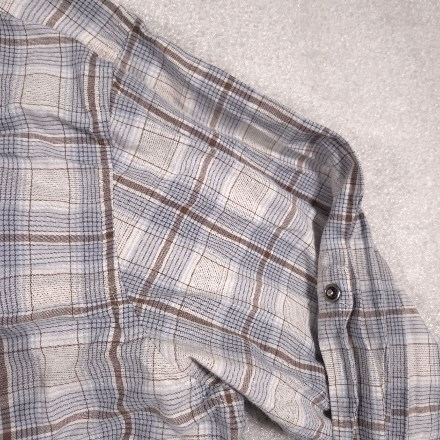 Timberland Timberland Shirt Mens 2XL XXL Blue Brown Plaid Button Up Long Sleeve Outdoor Size US XXL / EU 58 / 5 - 6 Thumbnail