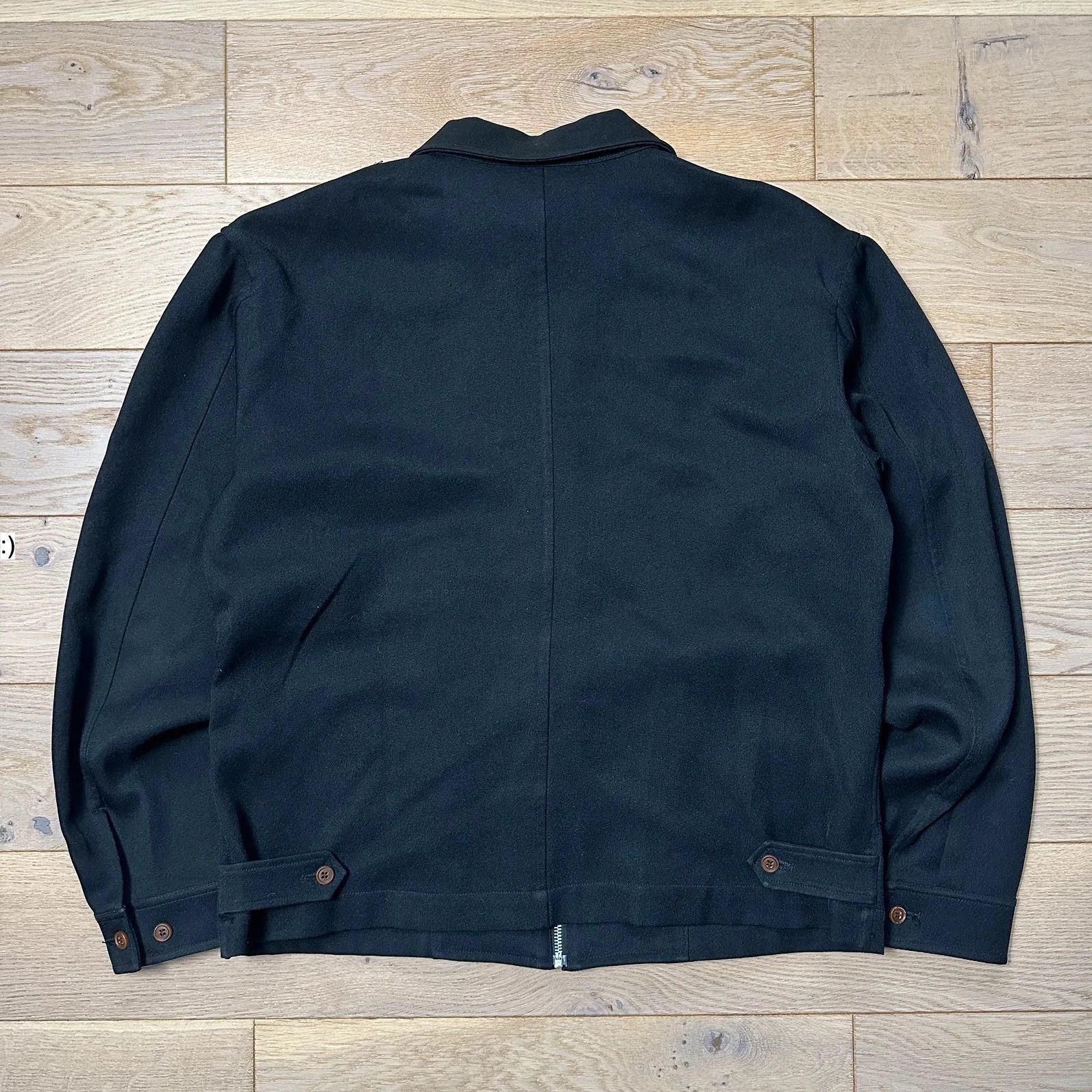 Comme des Garcons Homme Plus Jacket CDG Homme Plus Garment Treated Layered Zip Black SS19 Size US L / EU 52-54 / 3 - 2 Thumbnail
