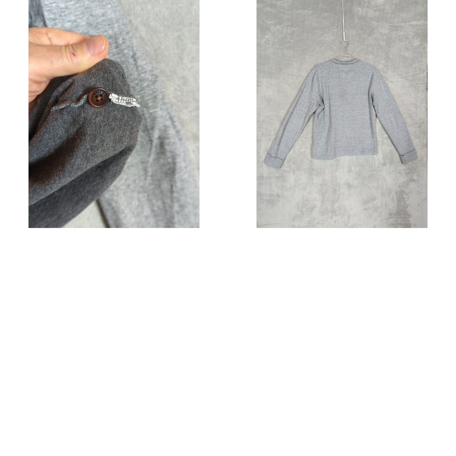 Abercrombie & Fitch VINTAGE Abercrombie & Fitch Shirt Mens XL Slim Gray Henley 90s USA Embroidered Logo Button Knit Cotton Long Sleeve Size US XL / EU 56 / 4 - 8 Thumbnail