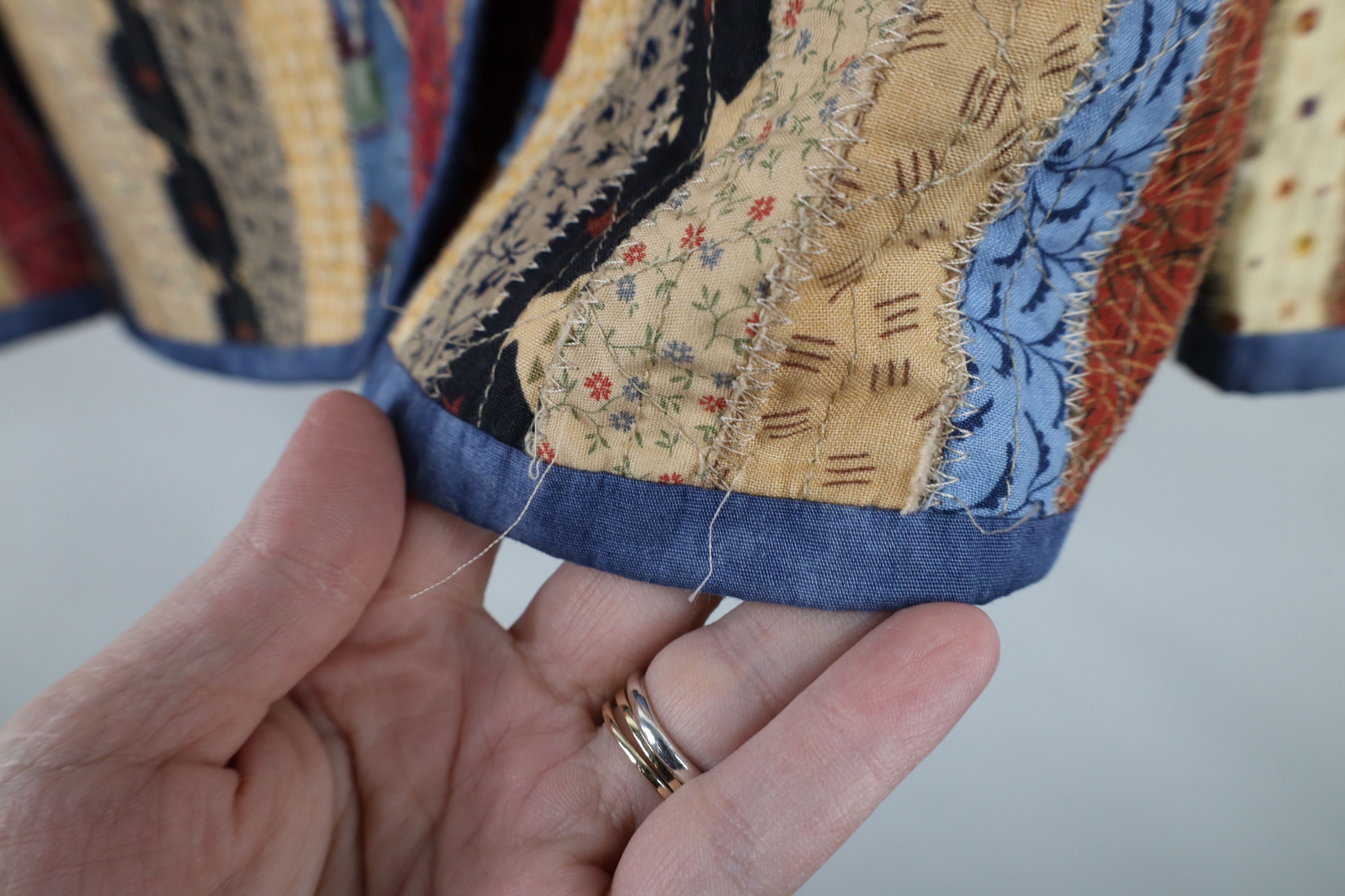 Vintage Vintage 90s Country Primitive Striped Button Cardigan Jacket Size L / US 10 / IT 46 - 5 Thumbnail