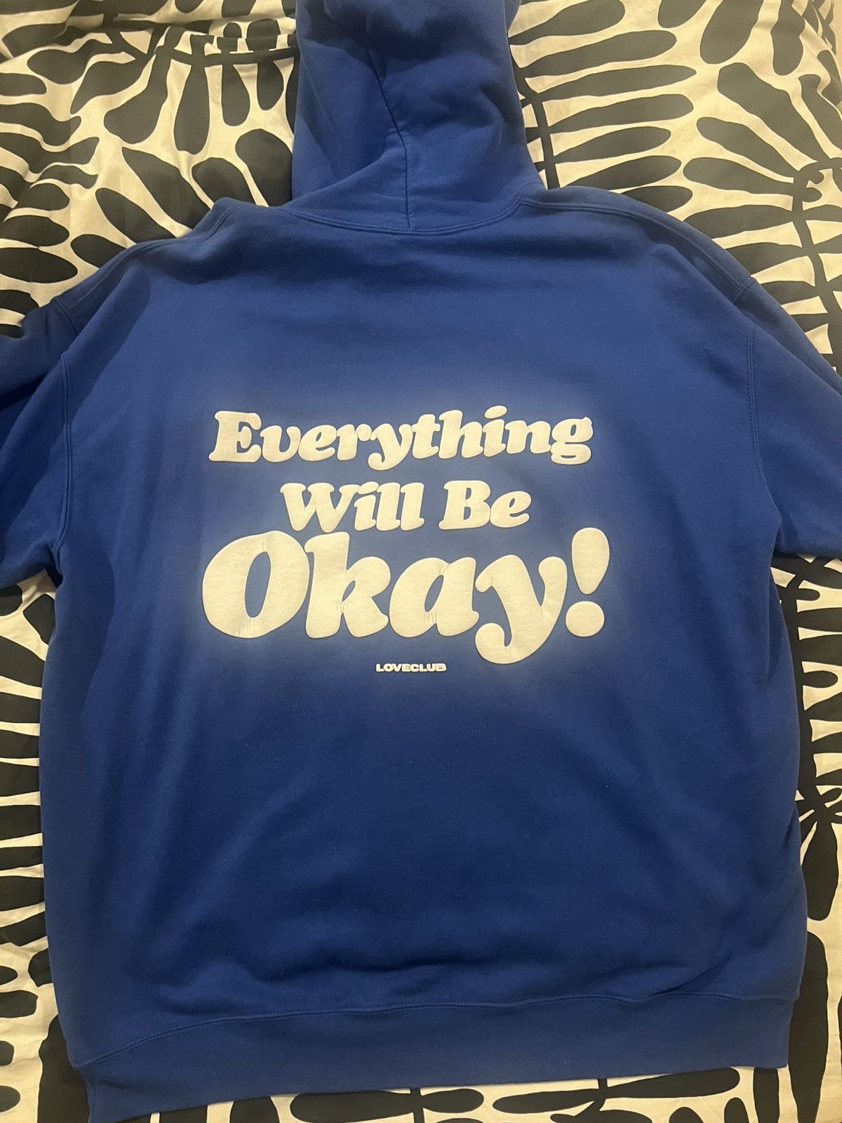 Other LOVECLUB “EVERYTHING WILL BE OKAY!” BLUE HOODIE Size US XXL / EU 58 / 5 - 2 Thumbnail