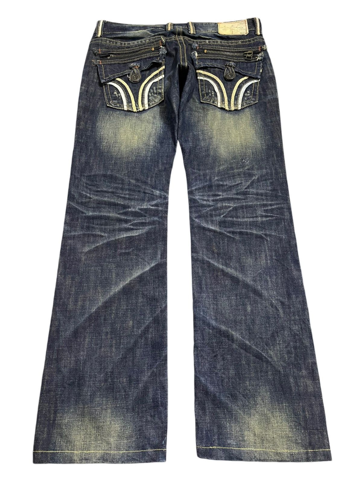 Japanese Brand Vintage Japanese Brand Mud Wash Style Baggy Jeans Size US 32 / EU 48 - 2 Thumbnail