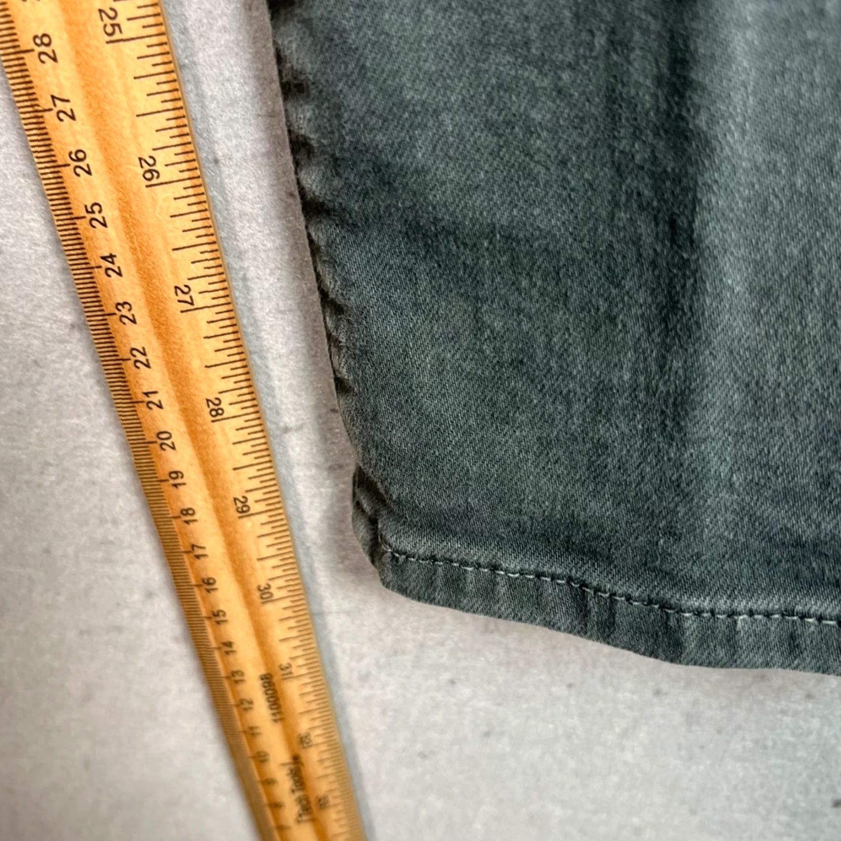 Bonobos BONOBOS Jeans Slim 31x30 Men Green Denim Cotton Blend 5-Pocket Inseam 30 Retro Preppy Style Mens Jeans Size US 31 - 7 Thumbnail