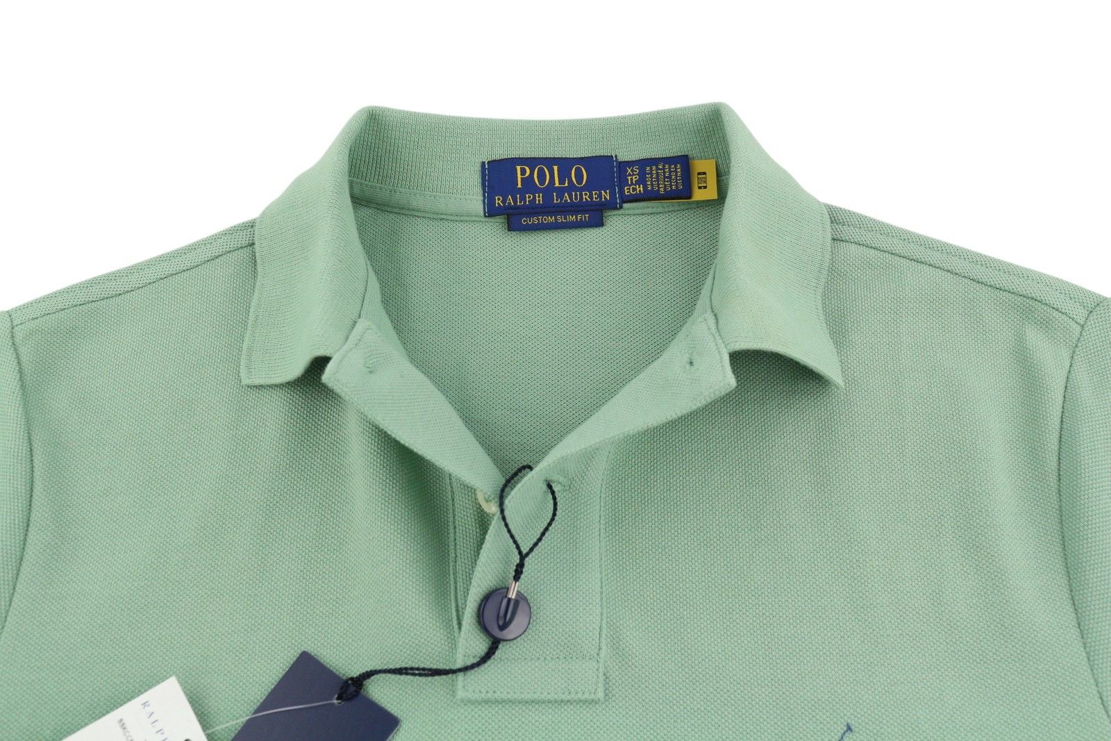 Polo Ralph Lauren CUSTOM SLIM FIT XS Green Short Sleeve Polo T-Shirt 84570 Size US XS / EU 42 / 0 - 4 Thumbnail