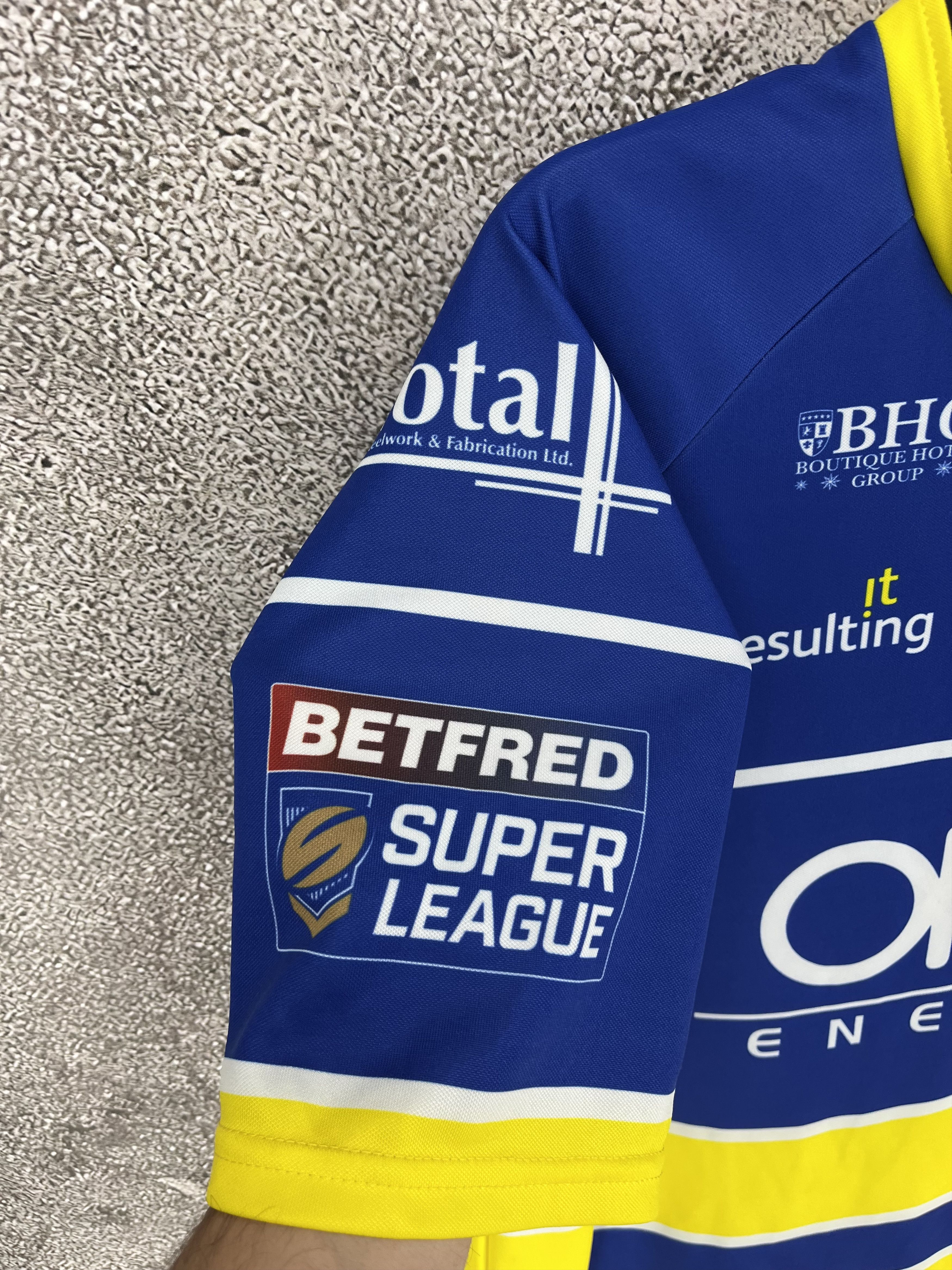 O'Neills WARRINGTON WOLVES HOME SHIRT ONEILLS JERSEY RUGBY SIZE 5XL Size US XXL / EU 58 / 5 - 7 Thumbnail