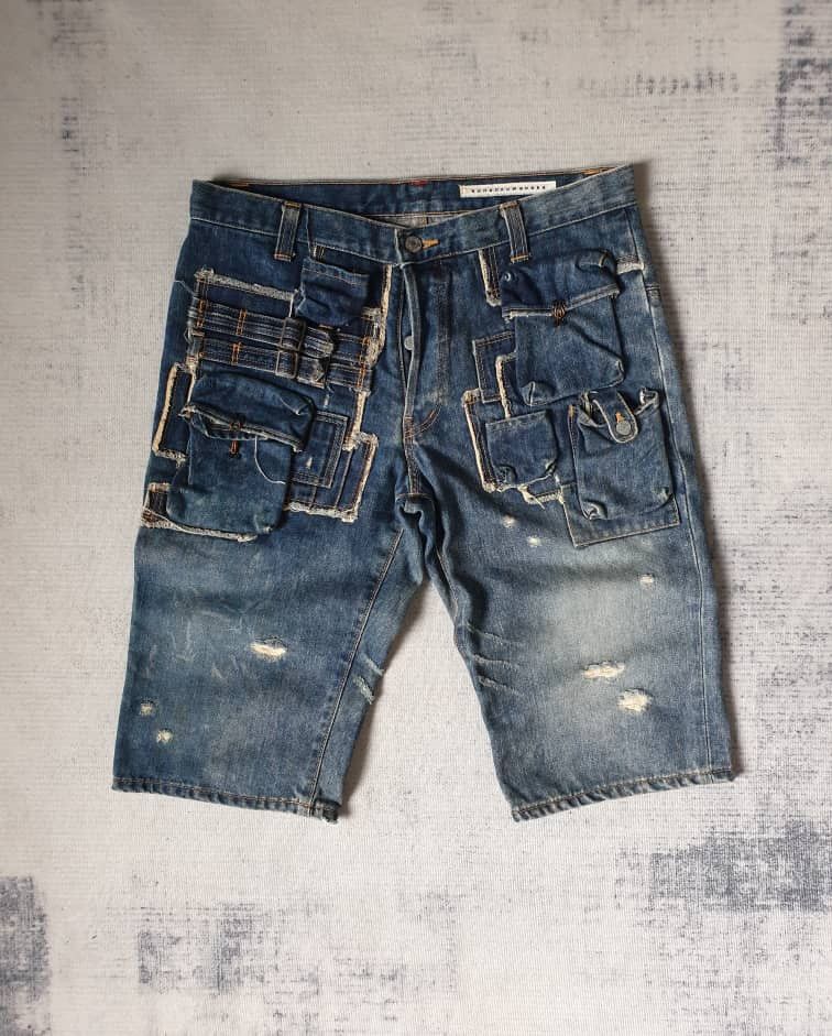 Issey Miyake 💥Sunaokuwahara issey miyake multipocket Japan denim pant Size US 33 - 11 Thumbnail