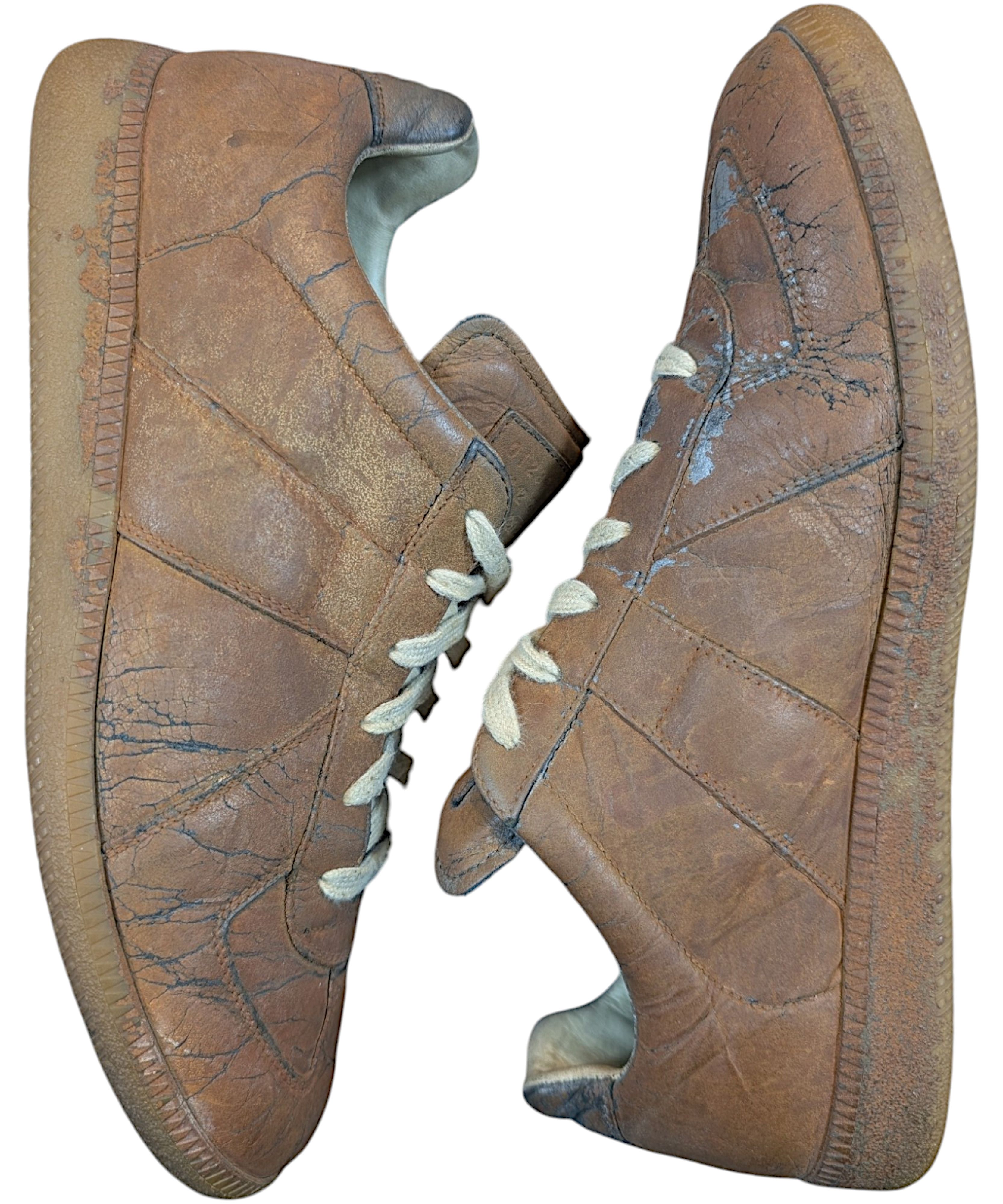 Maison Margiela Brown Replica Gat Sneaker Low Top