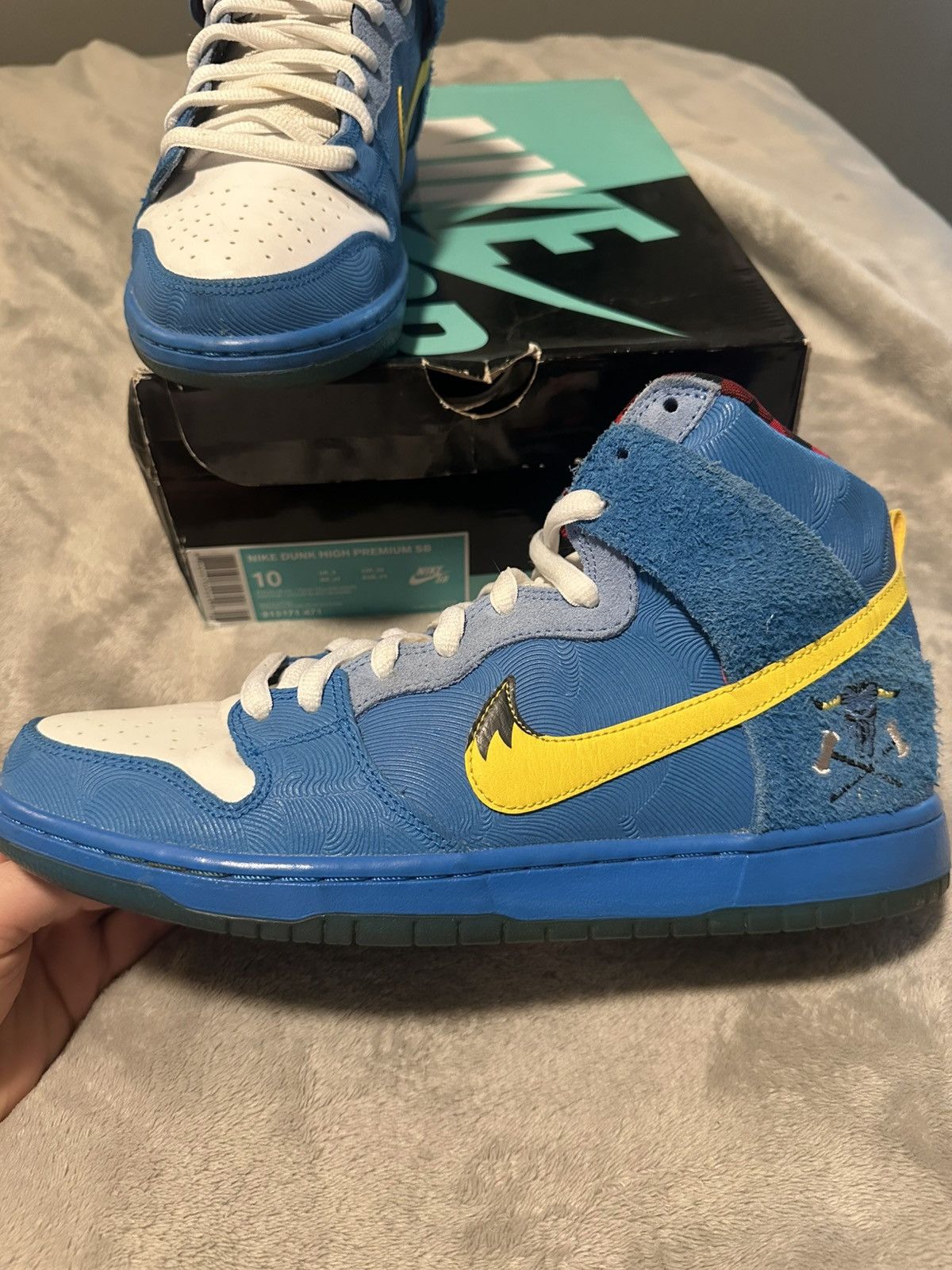 Nike SB Nike SB Dunk High Familia Blue Ox Size US 10 / EU 43 - 4 Thumbnail