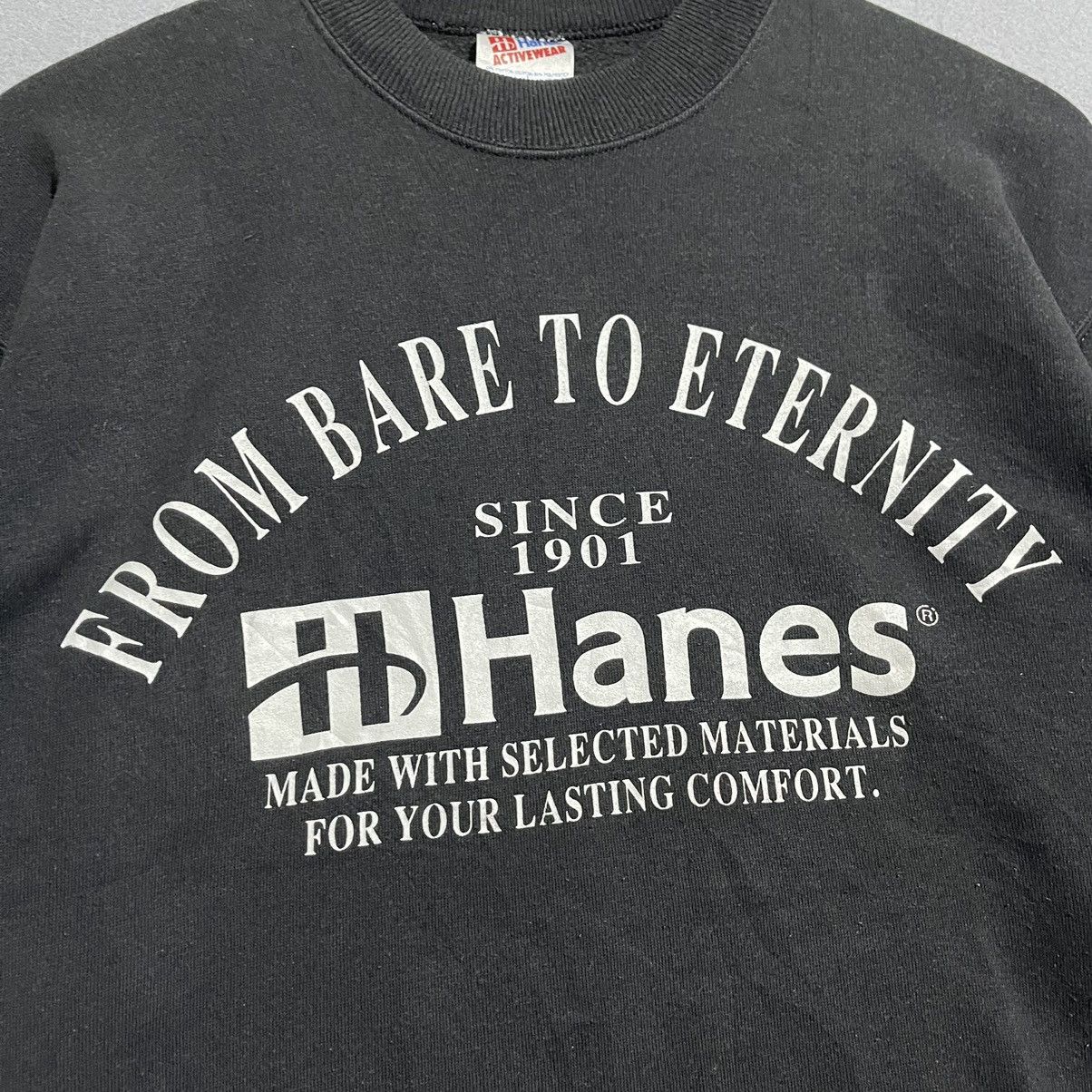 Hanes Vintage 90s Hanes Sweatshirt From Bare to Eternity Size US L / EU 52-54 / 3 - 2 Thumbnail