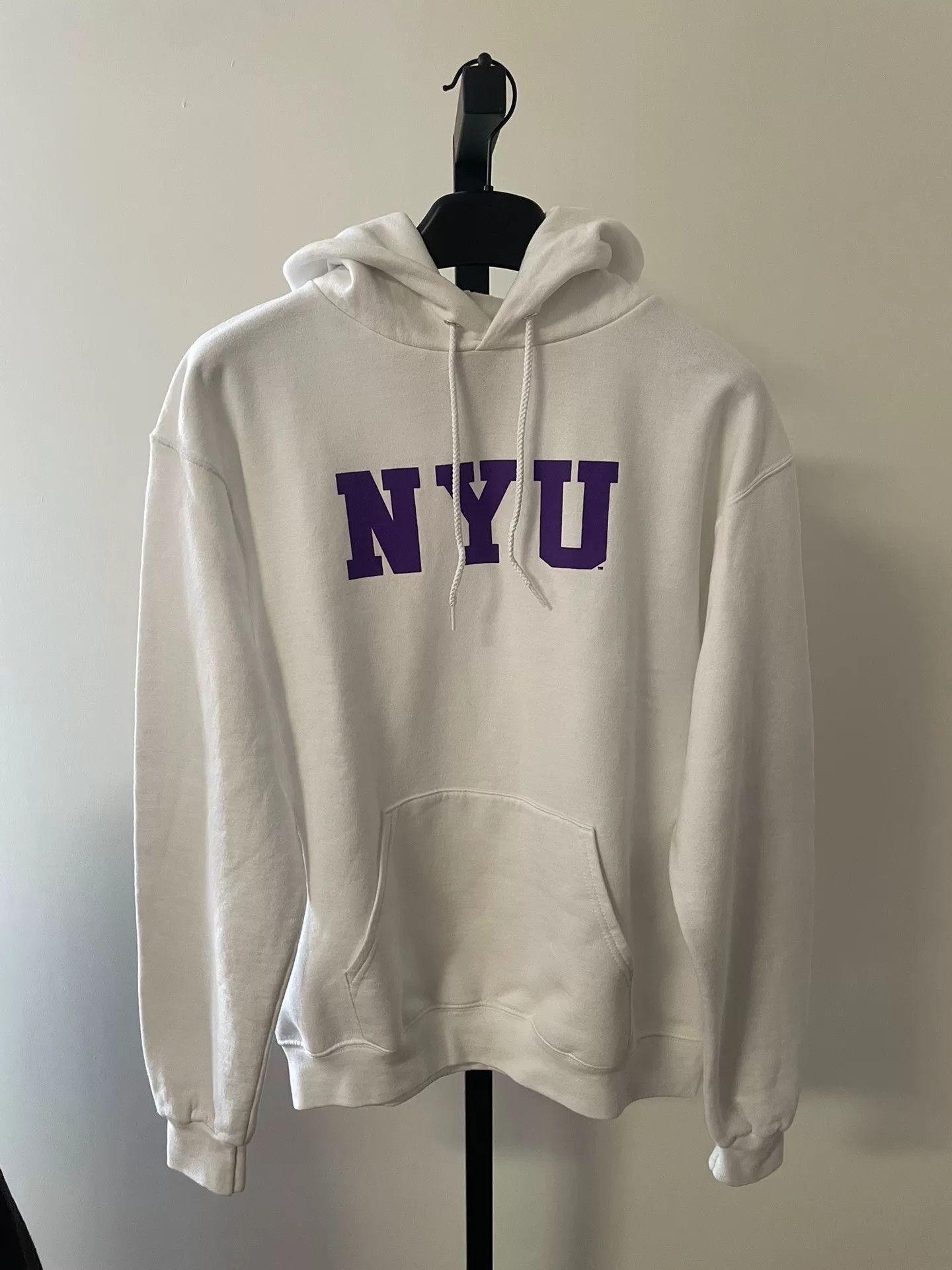 Vintage Vintage 90s Champion NYU Hoodie Size US M / EU 48-50 / 2 - 1 Thumbnail