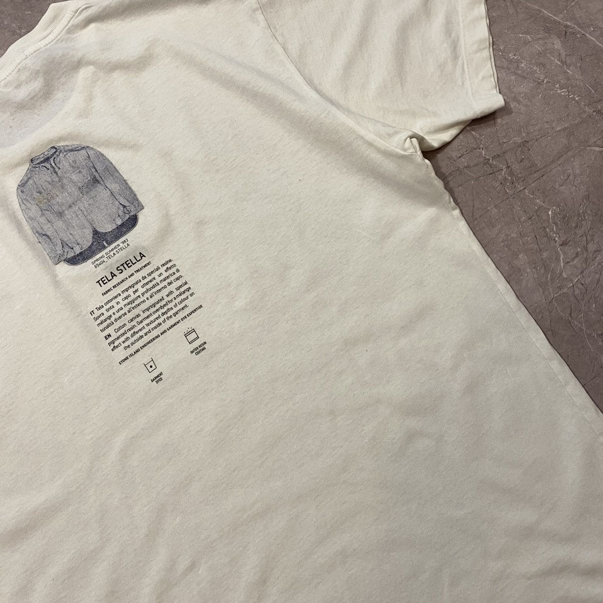 Massimo Osti STONE ISLAND TEE ARCHIVIO TEE TELA STELLA BIG LOGO Size US L / EU 52-54 / 3 - 13 Thumbnail