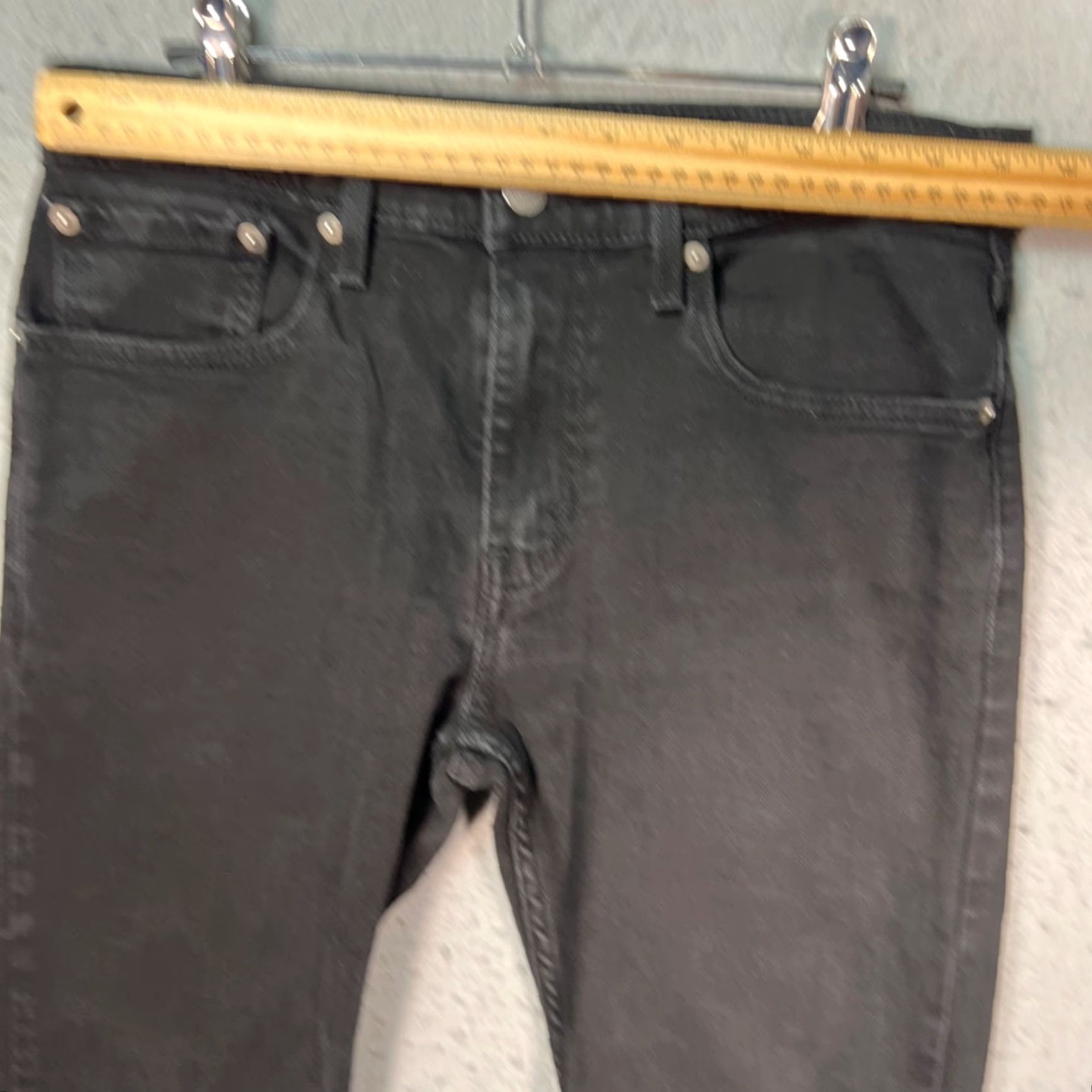 Levi's Levi's 502 Slim Tapered Jeans Mens 31 x 30 Black Denim Slim Fit 5-Pocket Cotton Blend Regular Size Jeans Men Black Levi's 500 Series Vintage: No Size US 31 - 6 Thumbnail