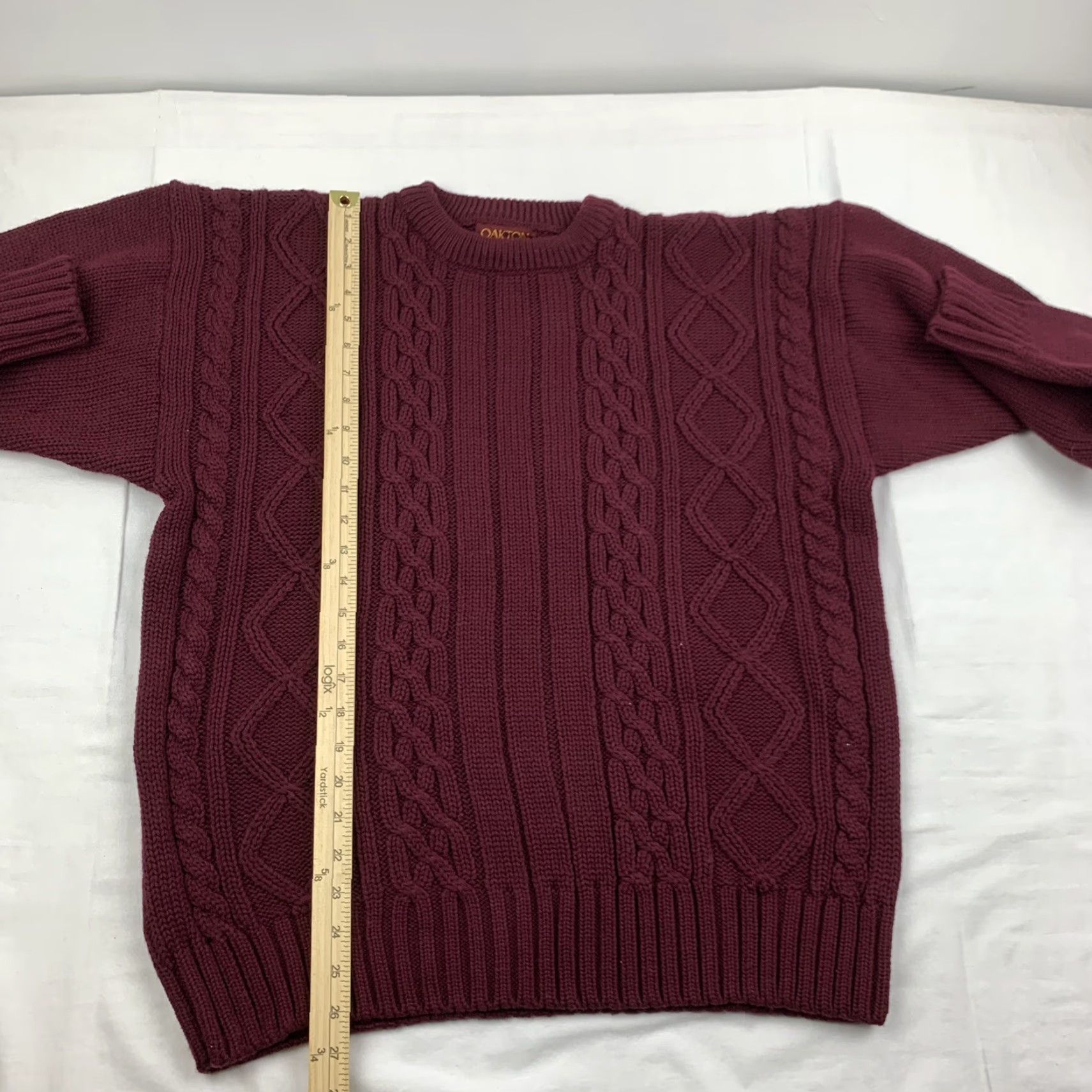Vintage VINTAGE Oakton Sweater Pullover Adult Large Red Knit Crew Neck 90s Mens Size US L / EU 52-54 / 3 - 4 Thumbnail