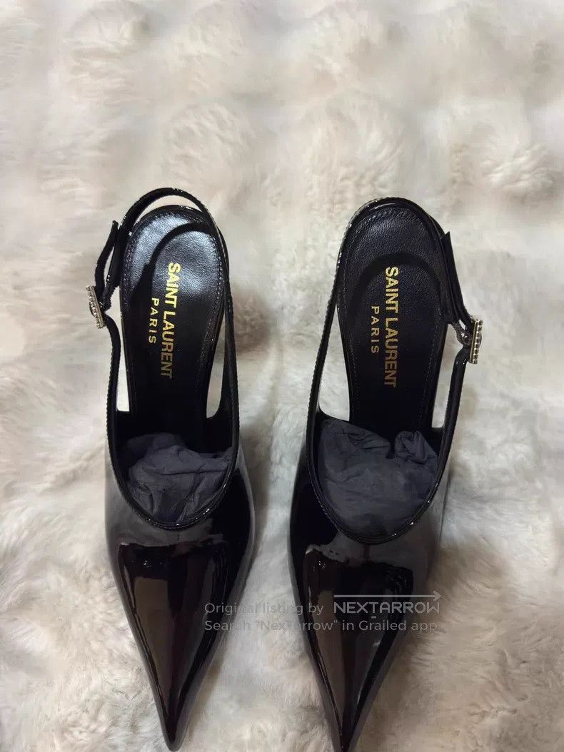 Saint Laurent Paris Saint Laurent Paris Crystal Rhinestone Patent Leather High Size US 5.5 / IT 35.5 - 6 Thumbnail