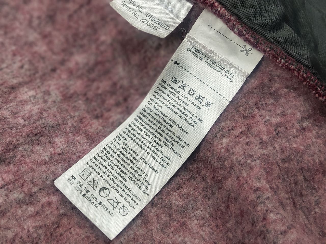 Mammut Mammut Chamuera ML Titanium thermo Fleece Zip Red Jacket Size M / US 6-8 / IT 42-44 - 20 Thumbnail