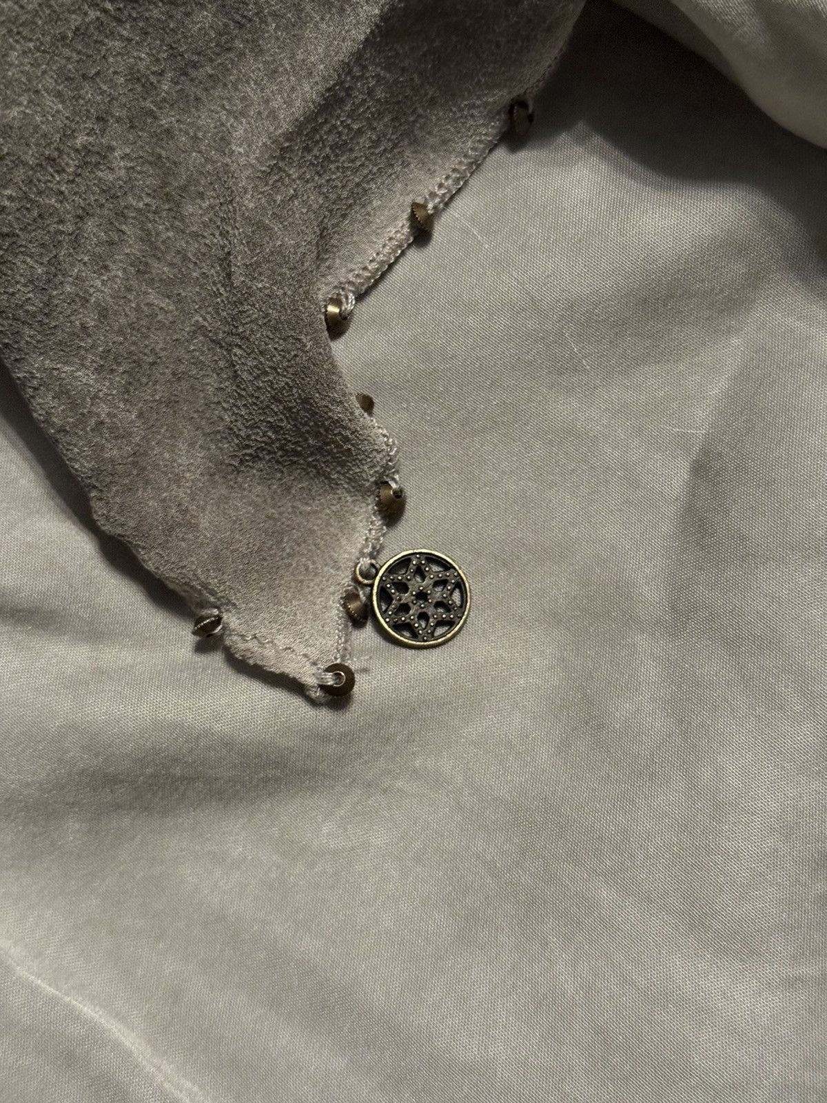 Designer Nile avant garde 100% silk washed graphite grey tank top Size M / US 6-8 / IT 42-44 - 7 Thumbnail