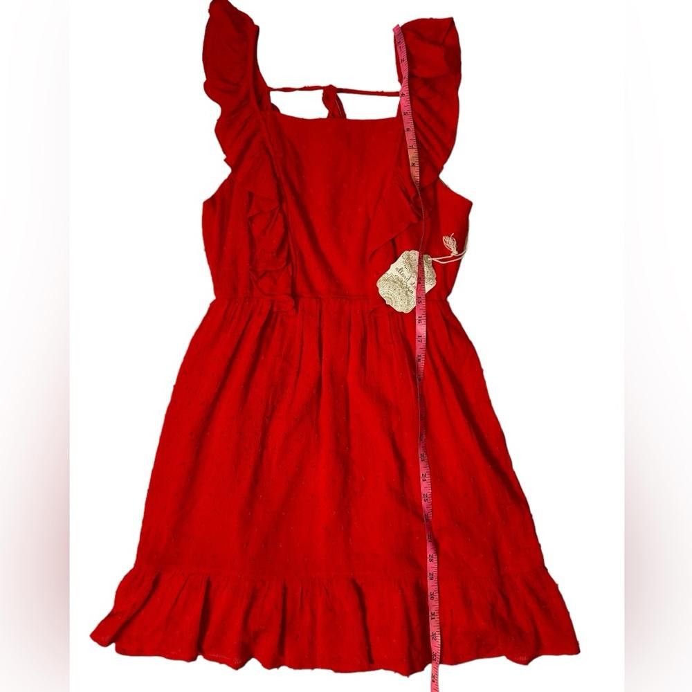 Designer Altar’d State l NWT Red Day Fit & Flare Dress Small Size S / US 4 / IT 40 - 3 Thumbnail