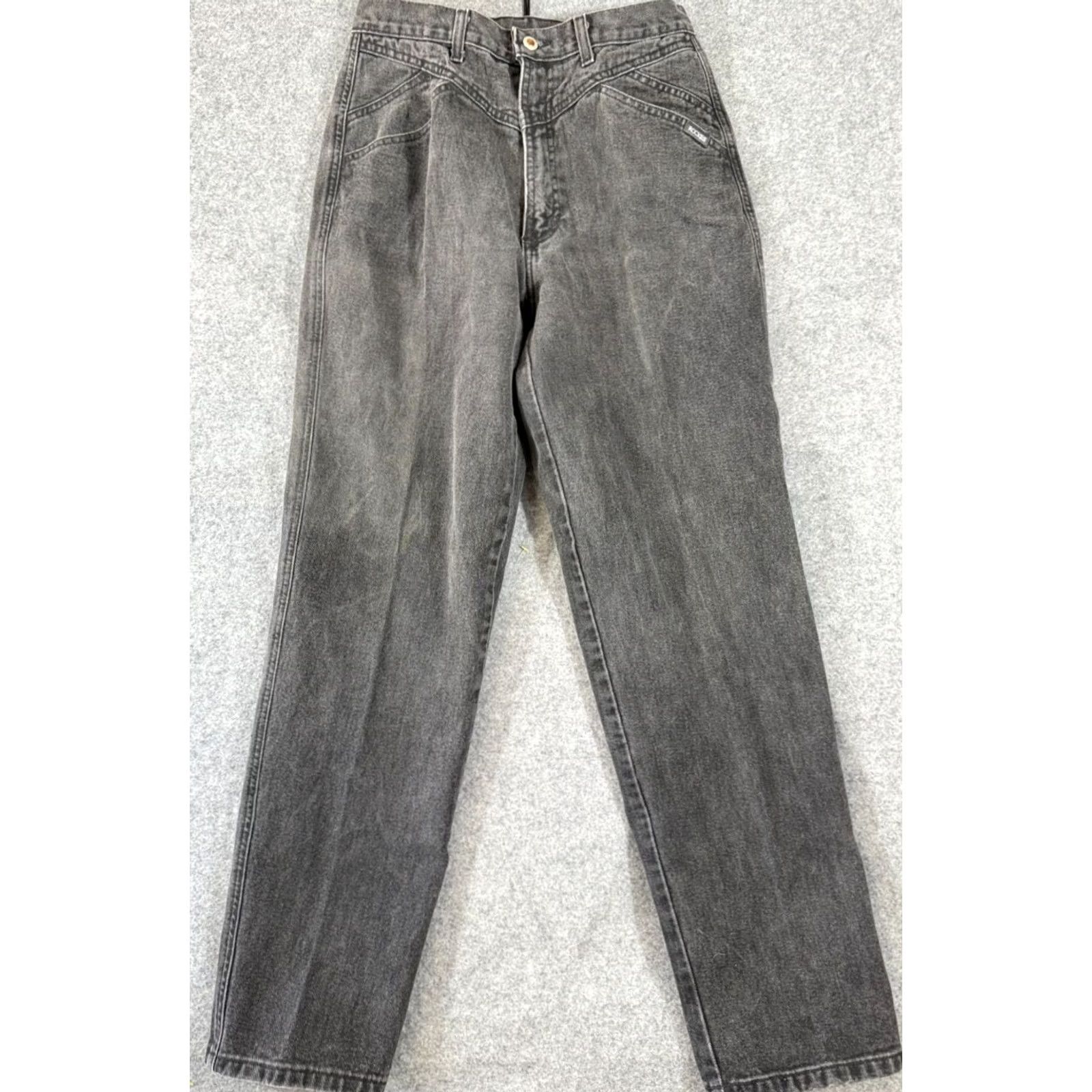 Vintage Rocky Mountain Jeans Womens 32 Faded Black/Gray Western Vintage Regular Jeans Size 24" / US 00 / IT 34 - 2 Thumbnail