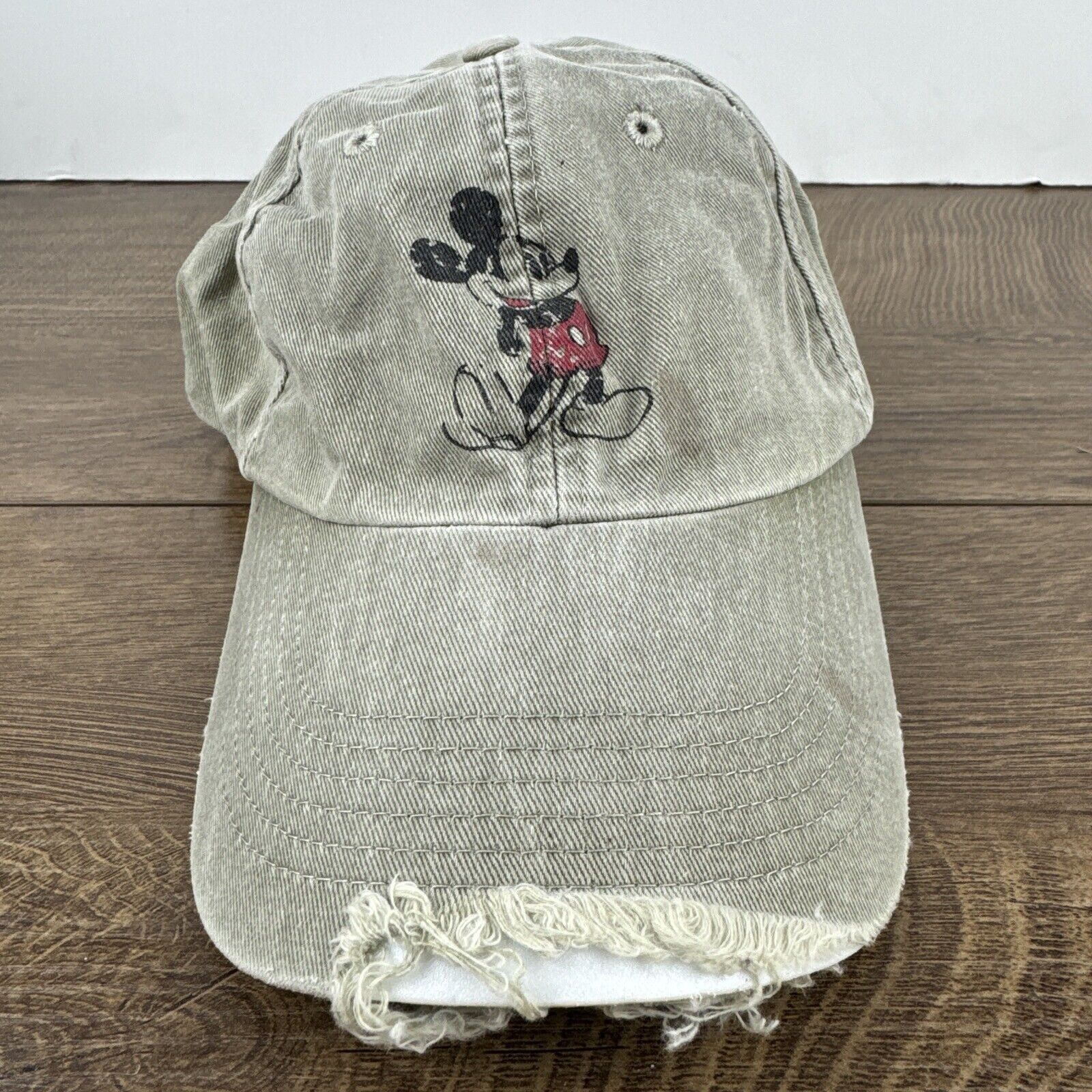 Other Mickey Mouse Hat Tan Brown Hat Adjustable Adult Size Mickey Size ONE SIZE - 3 Thumbnail