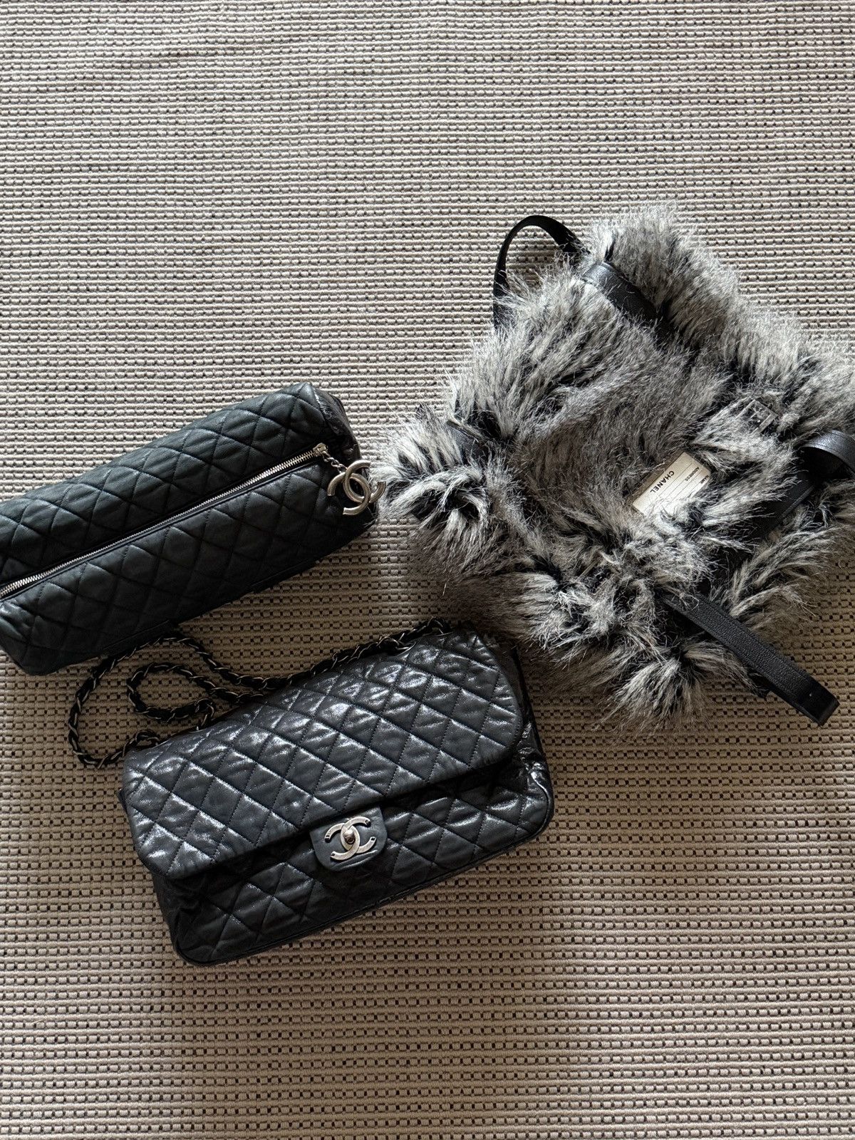 Chanel Chanel 2010 Fantasy Furs Grey Backpack Size ONE SIZE - 5 Thumbnail