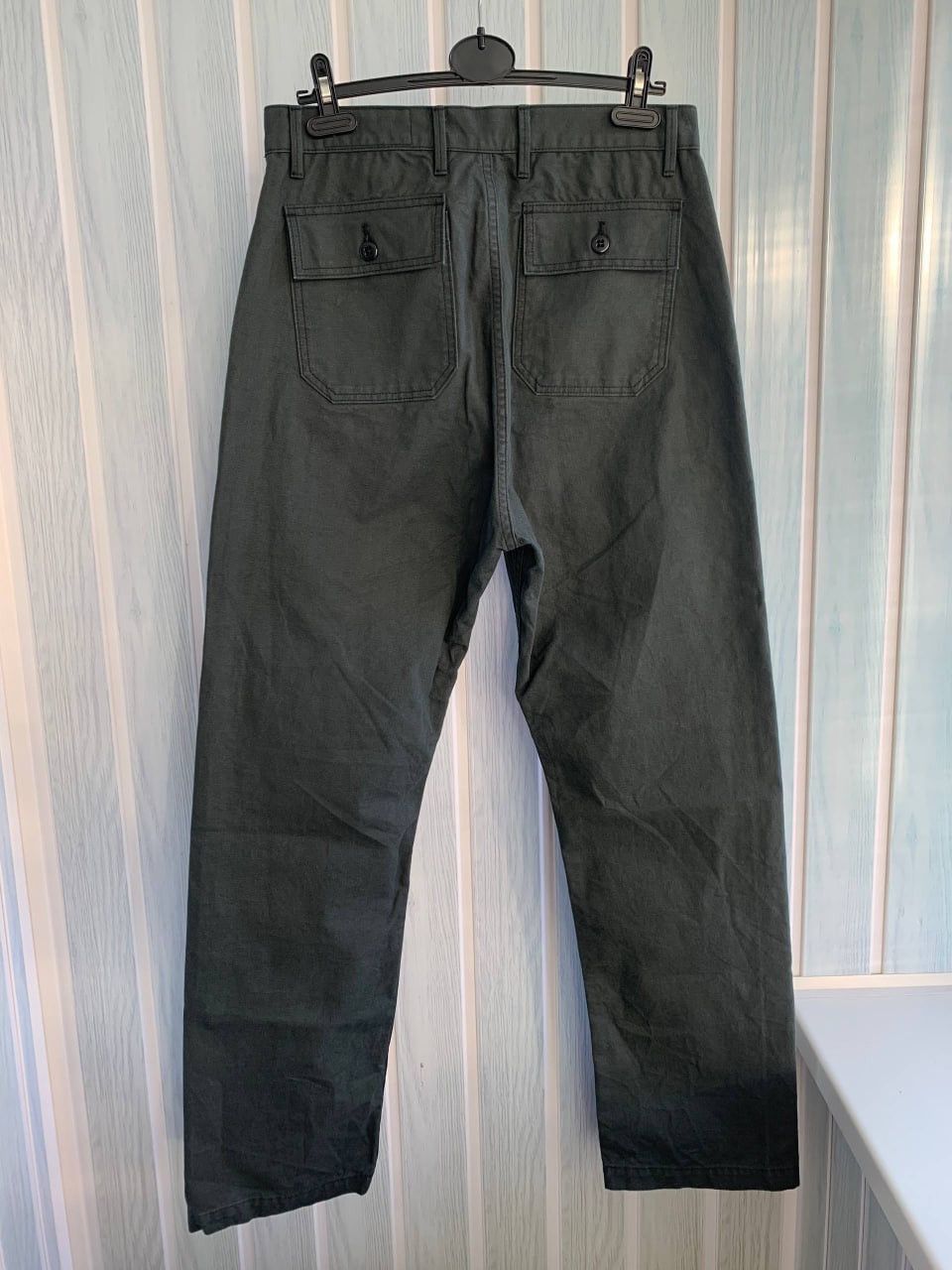Rogue Territory Rogue Territory USA Green Cotton Tapered Selvedge Trousers Size US 33 - 4 Thumbnail
