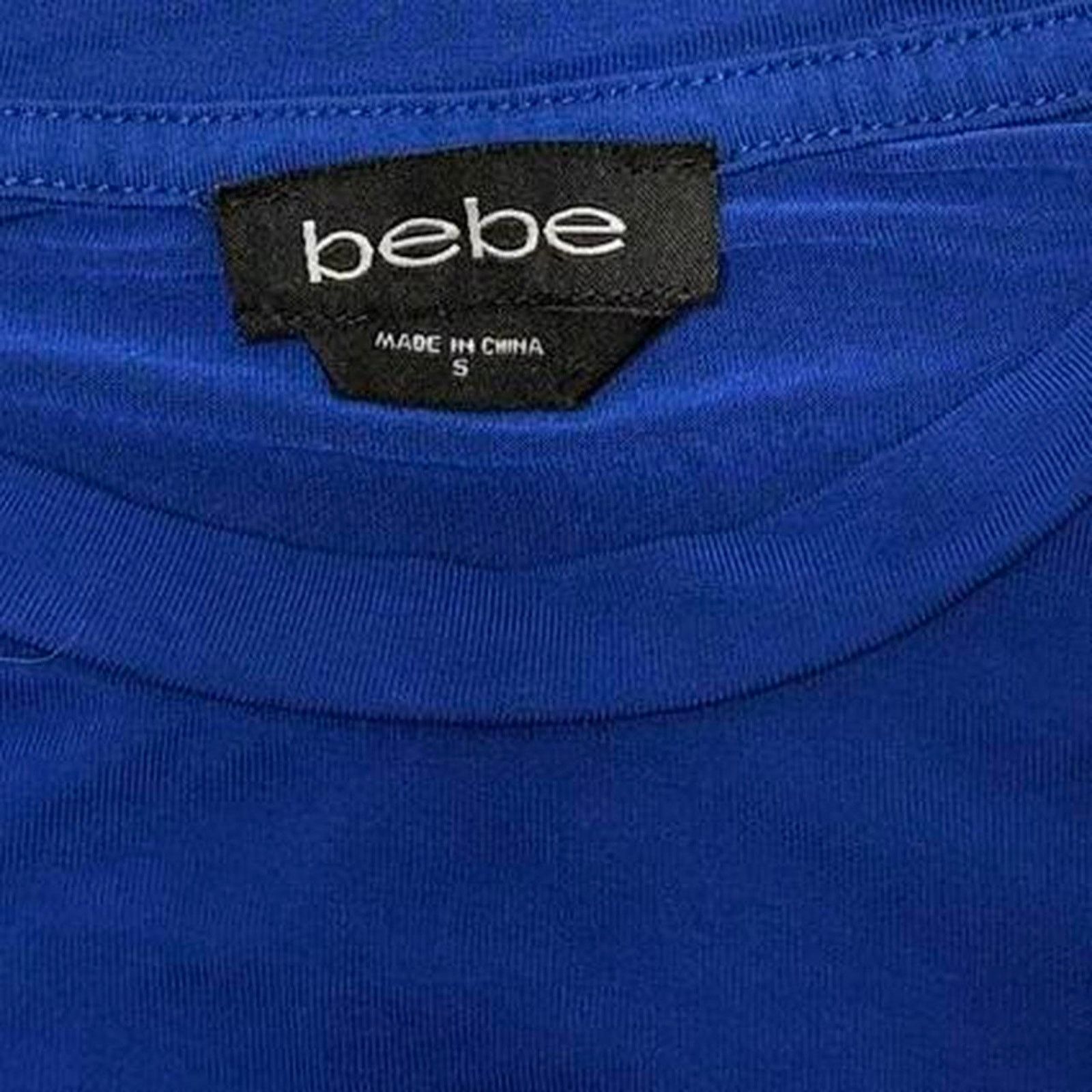 Bebe Bebe Embroidered Logo Patch Vintage 2000 Short Sleeve Top Size S / US 4 / IT 40 - 5 Thumbnail