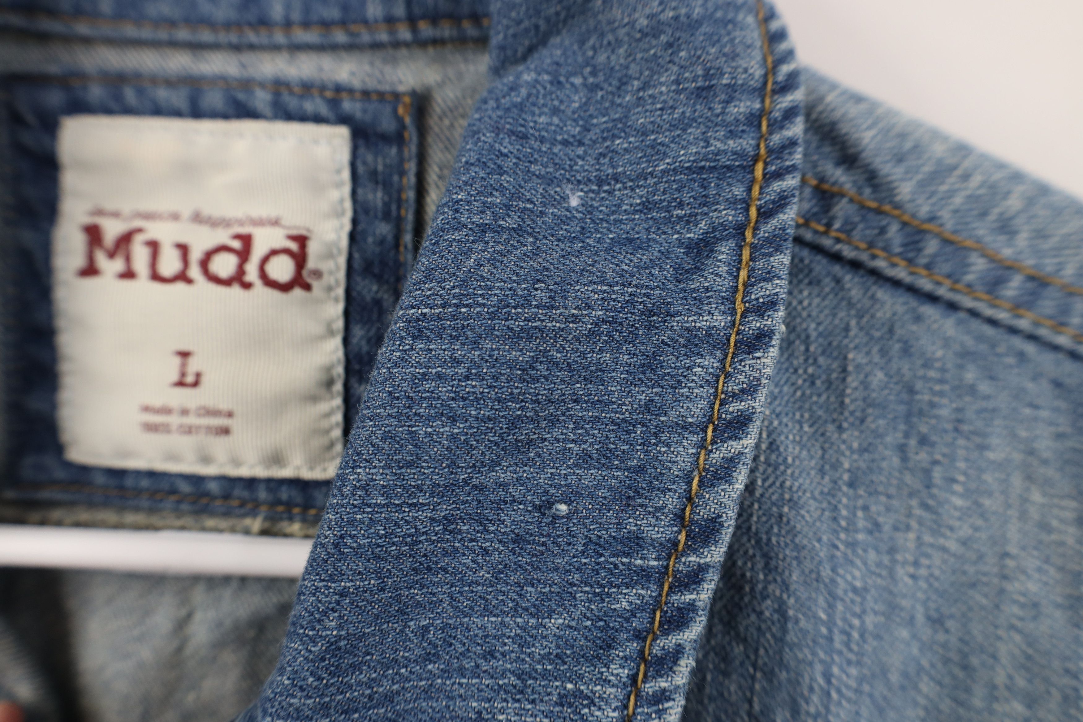 Vintage Vintage 90s Y2K MUDD Babydoll Denim Jean Trucker Jacket Blue Size L / US 10 / IT 46 - 8 Thumbnail