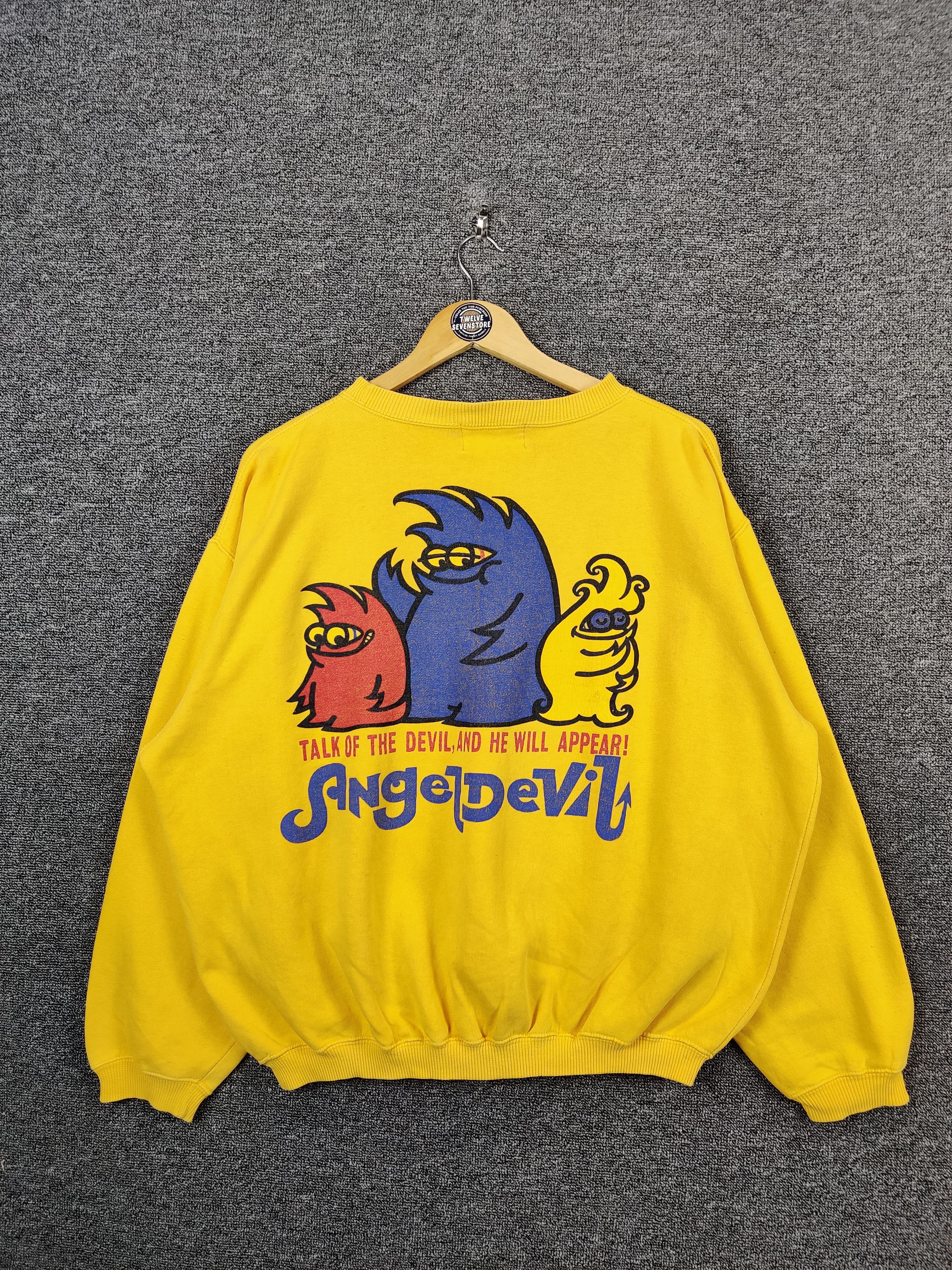 Japanese Brand Vintage Angel Devil Crewneck Sweatshirt Size US XL / EU 56 / 4 - 1 Thumbnail