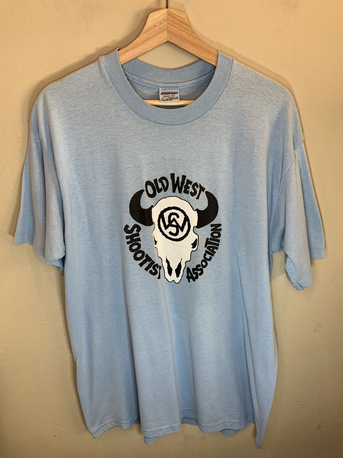 Vintage *RARE* Vintage 80’s Old West Shootist Single Stitch T-Shirt Size US XL / EU 56 / 4 - 1 Thumbnail