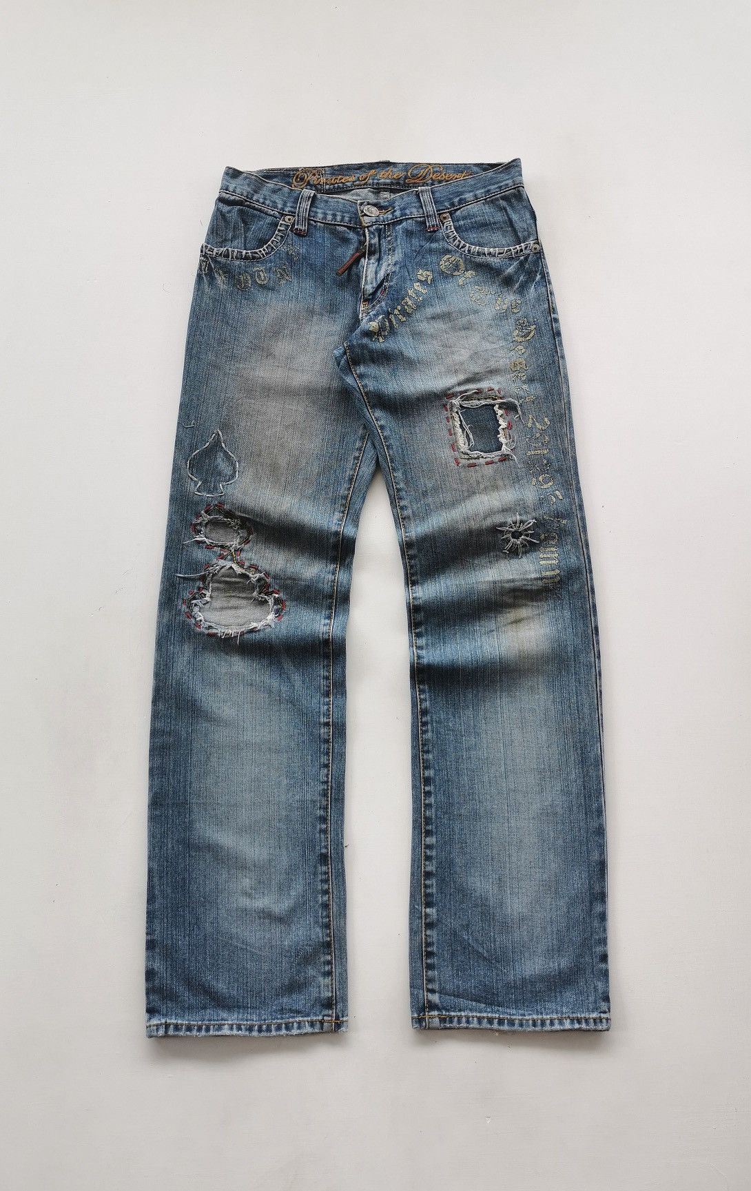 291295=Homme 291295 Homme Pirates Of The Desert Denim Jeans Size US 31 - 2 Thumbnail