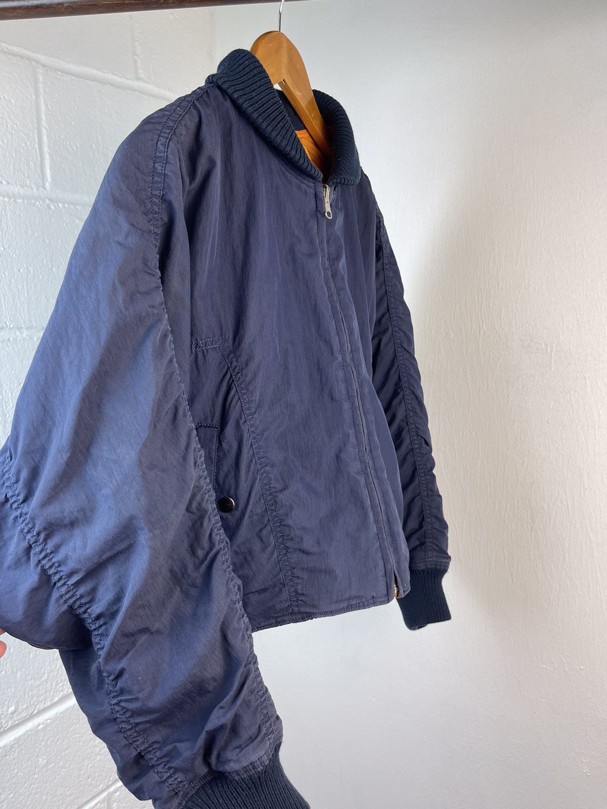 Issey Miyake × Tsumori Chisato 90s ISSEY MIYAKE CROPED REVERSIBLE BOMBER JACKET Size US L / EU 52-54 / 3 - 17 Thumbnail