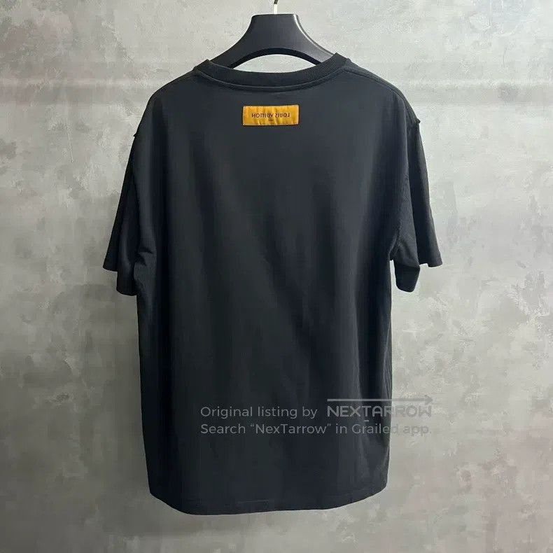 Louis Vuitton Louis Vuitton Black monogrammed Logo Embroidered Crew Neck Size US XXL / EU 58 / 5 - 2 Thumbnail