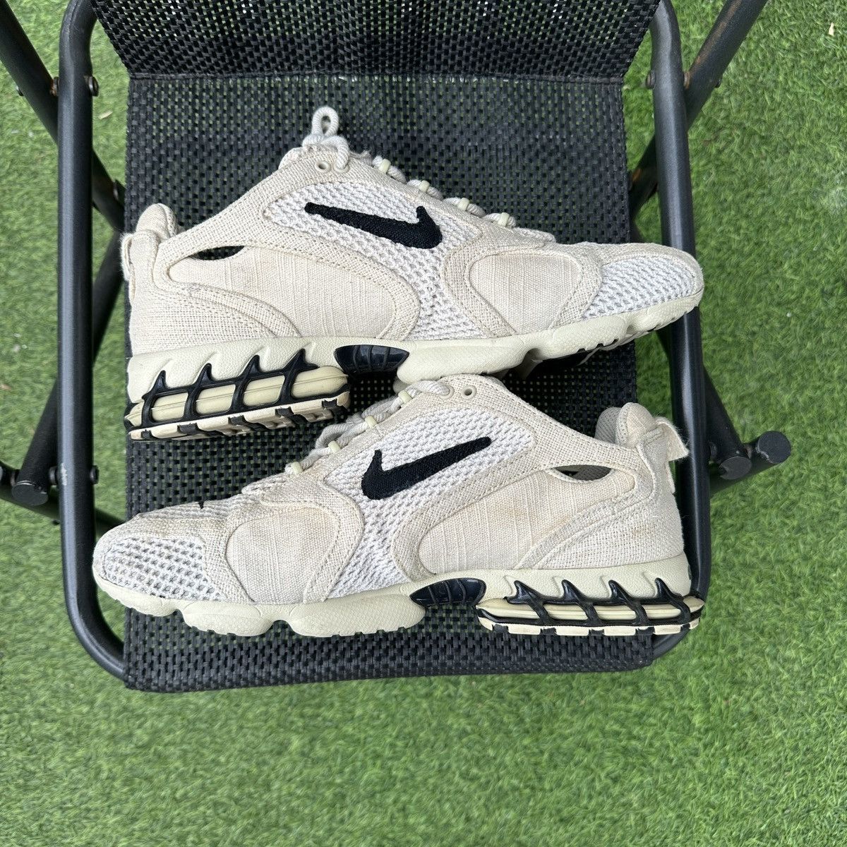 Nike × Stussy Stussy x Nike Spiridon zoom Caged 2 Fossil CQ5486-200 Size US 10.5 / EU 43-44 - 3 Thumbnail