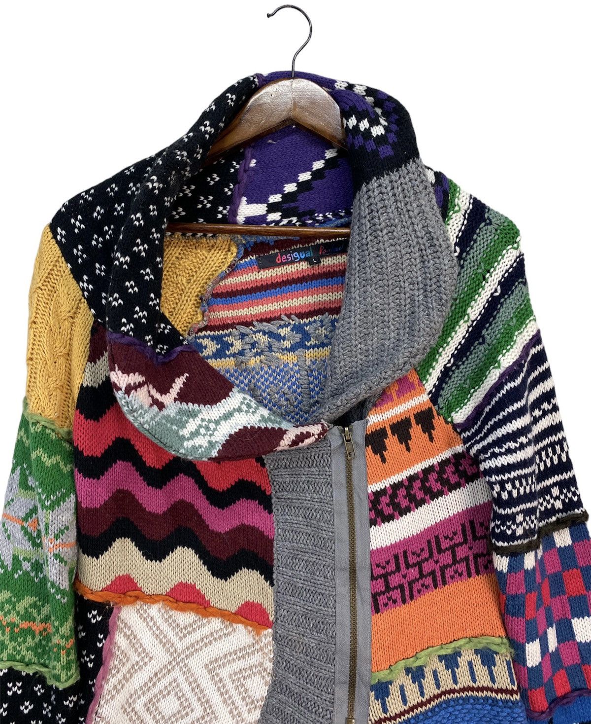 Aran Isles Knitwear Desigual Rainbow Knitwear Size L / US 10 / IT 46 - 2 Thumbnail