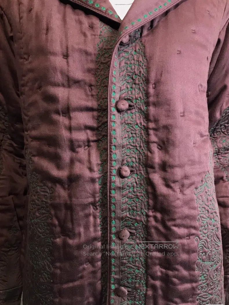 Issey Miyake Issey Miyake Handmade Double-Sided Plant Embroidered Coat Size M / US 6-8 / IT 42-44 - 7 Thumbnail