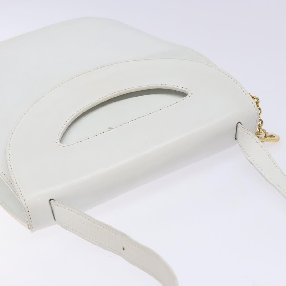 Celine CELINE Shoulder Bag Leather Gold White Size ONE SIZE - 6 Thumbnail
