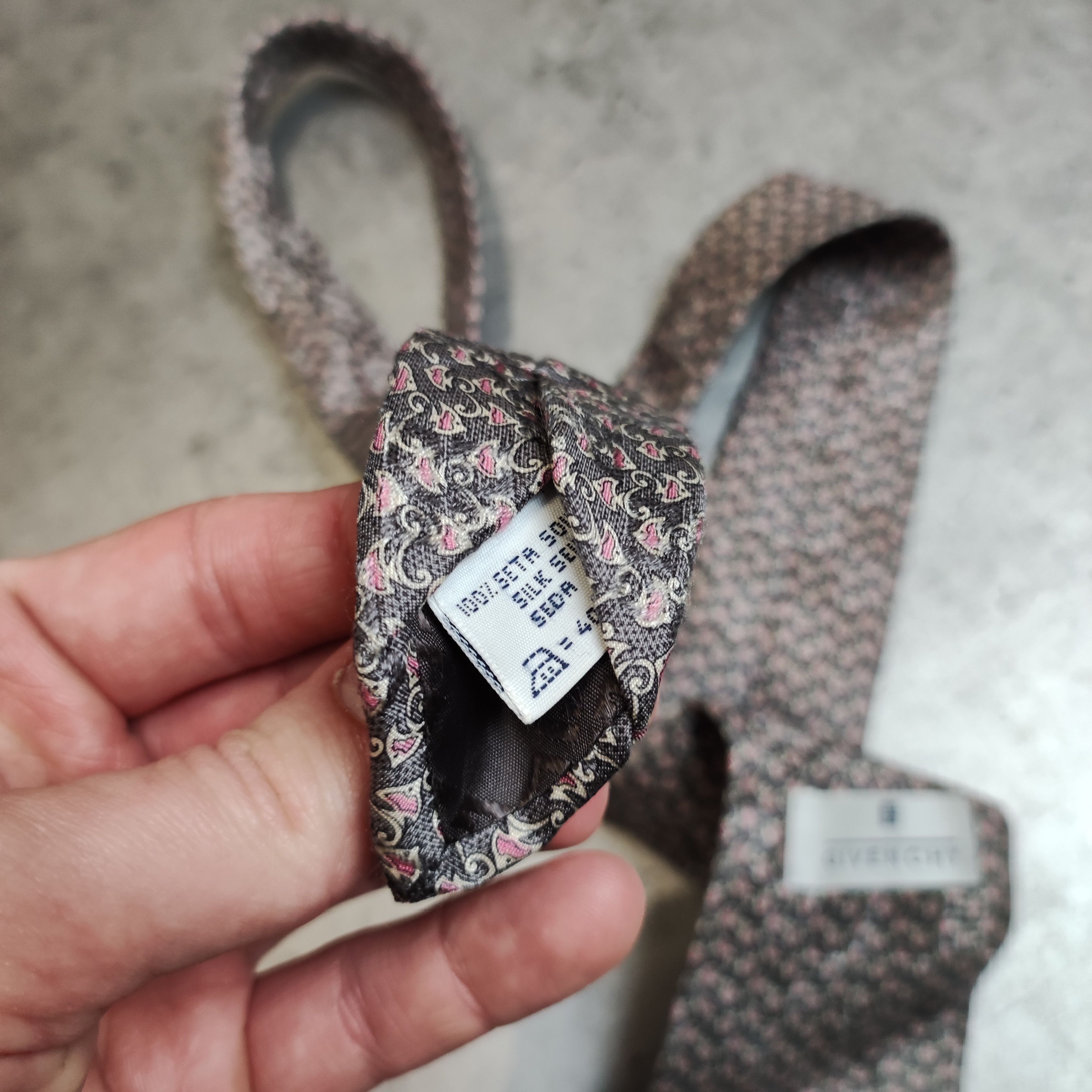 Givenchy × Vintage RARE 90s Givenchy Paris Cravatte Silk Vintage Tie Size ONE SIZE - 5 Thumbnail