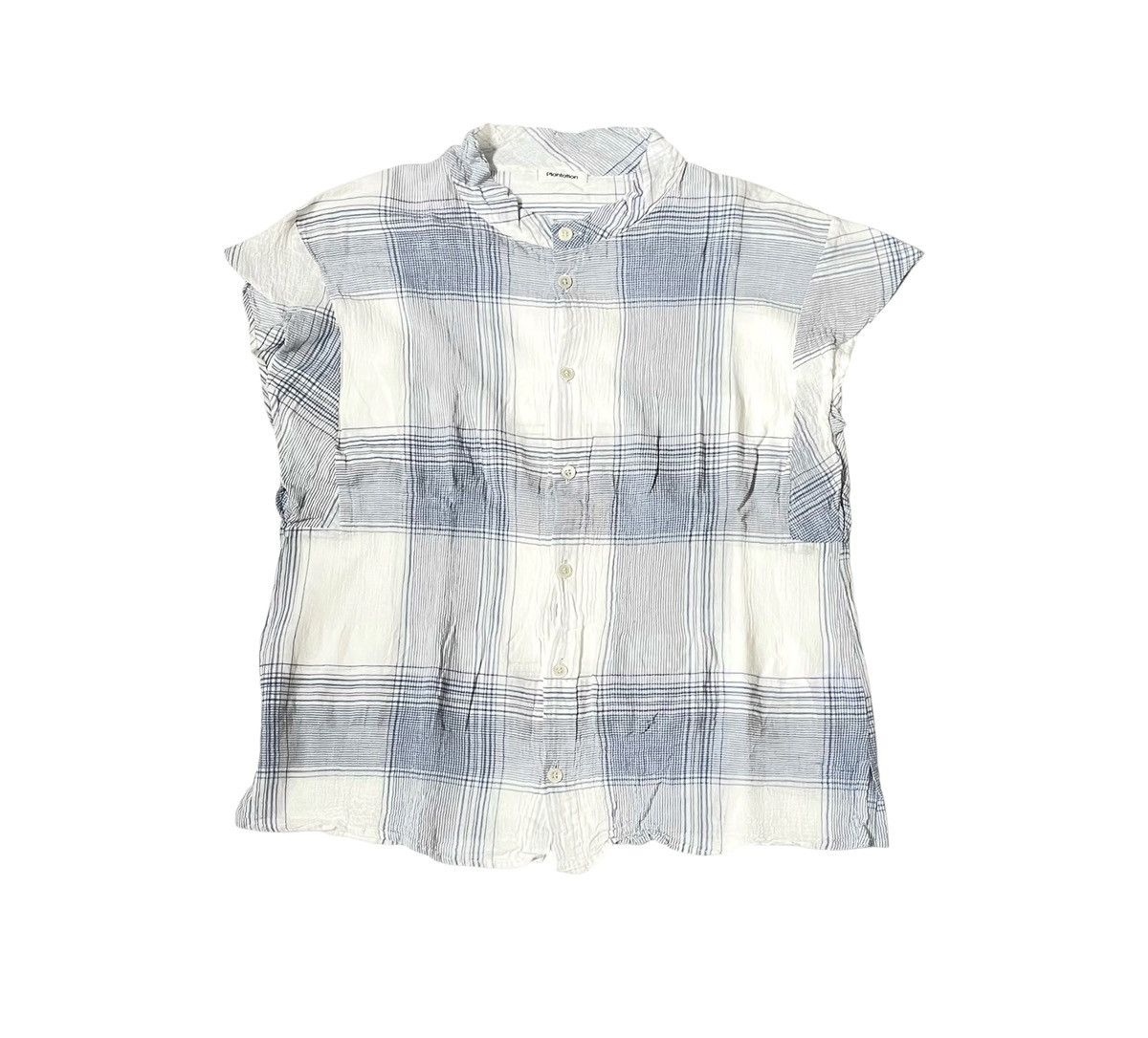 Issey Miyake Vintage issey miyake plantation plaid collarless shirt Size US M / EU 48-50 / 2 - 1 Thumbnail