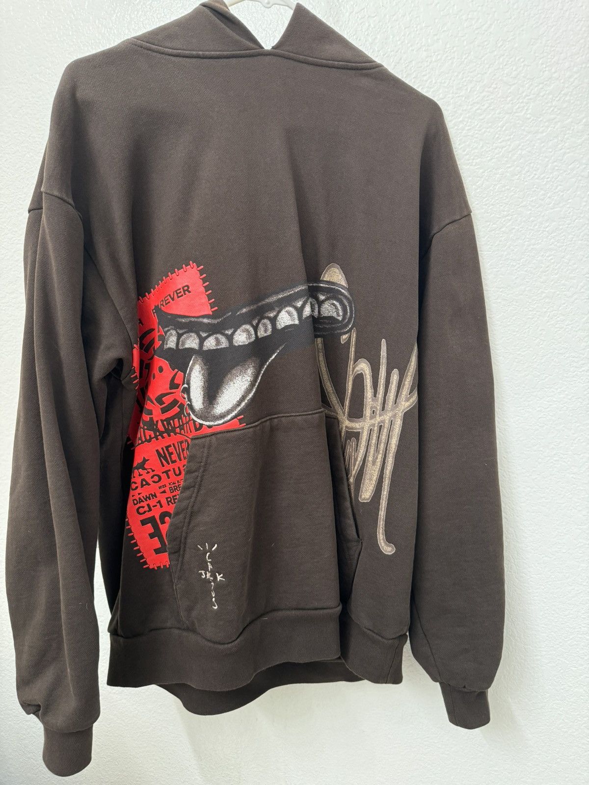 Travis Scott Cactus Jack by Travis Scott Grin Hoodie 'Brown' | Grailed
