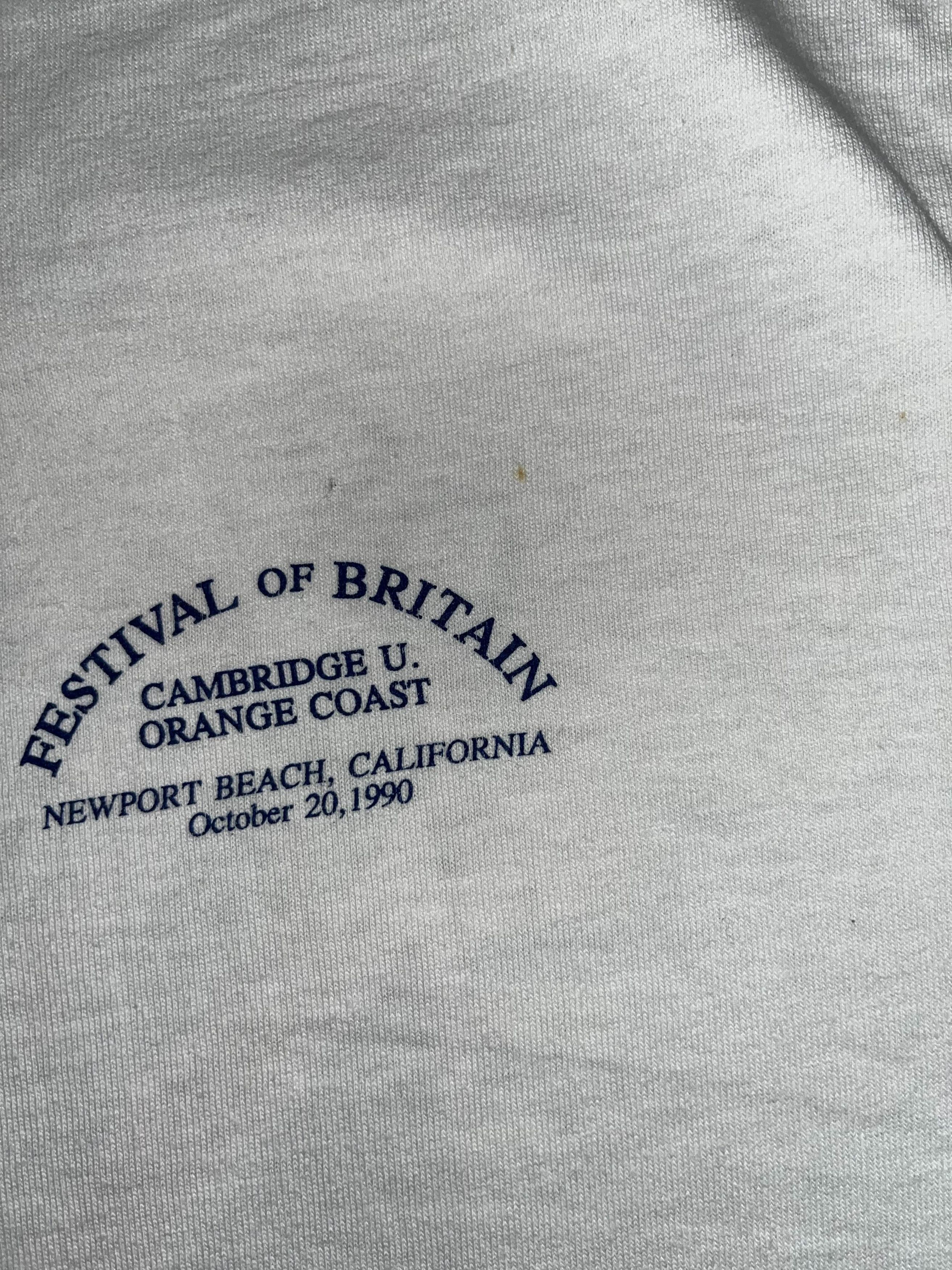 Vintage 90s Festival of Britain Orange Coast Race Shirt Size US L / EU 52-54 / 3 - 5 Thumbnail