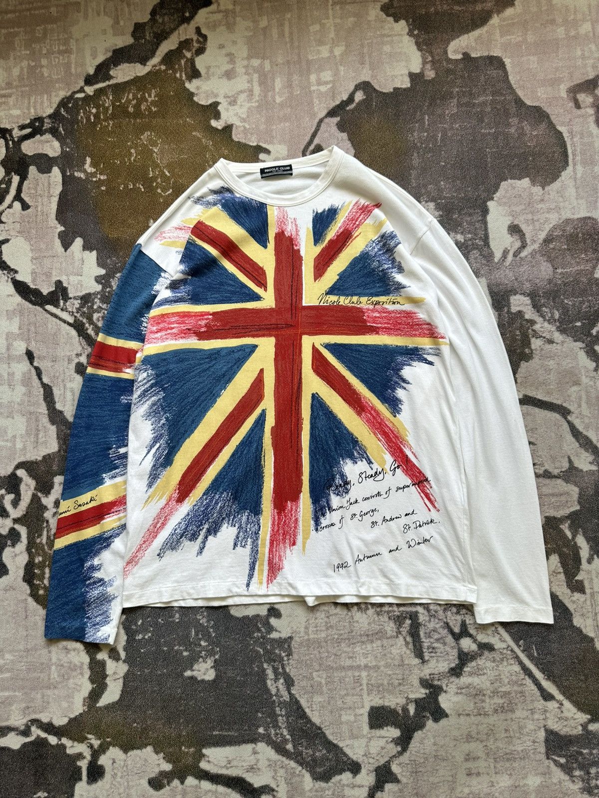 Nicole Club 1992 A/W Nicole Club For Men trompe l’oeil by Kazumi Sasaki Size US M / EU 48-50 / 2 - 1 Thumbnail