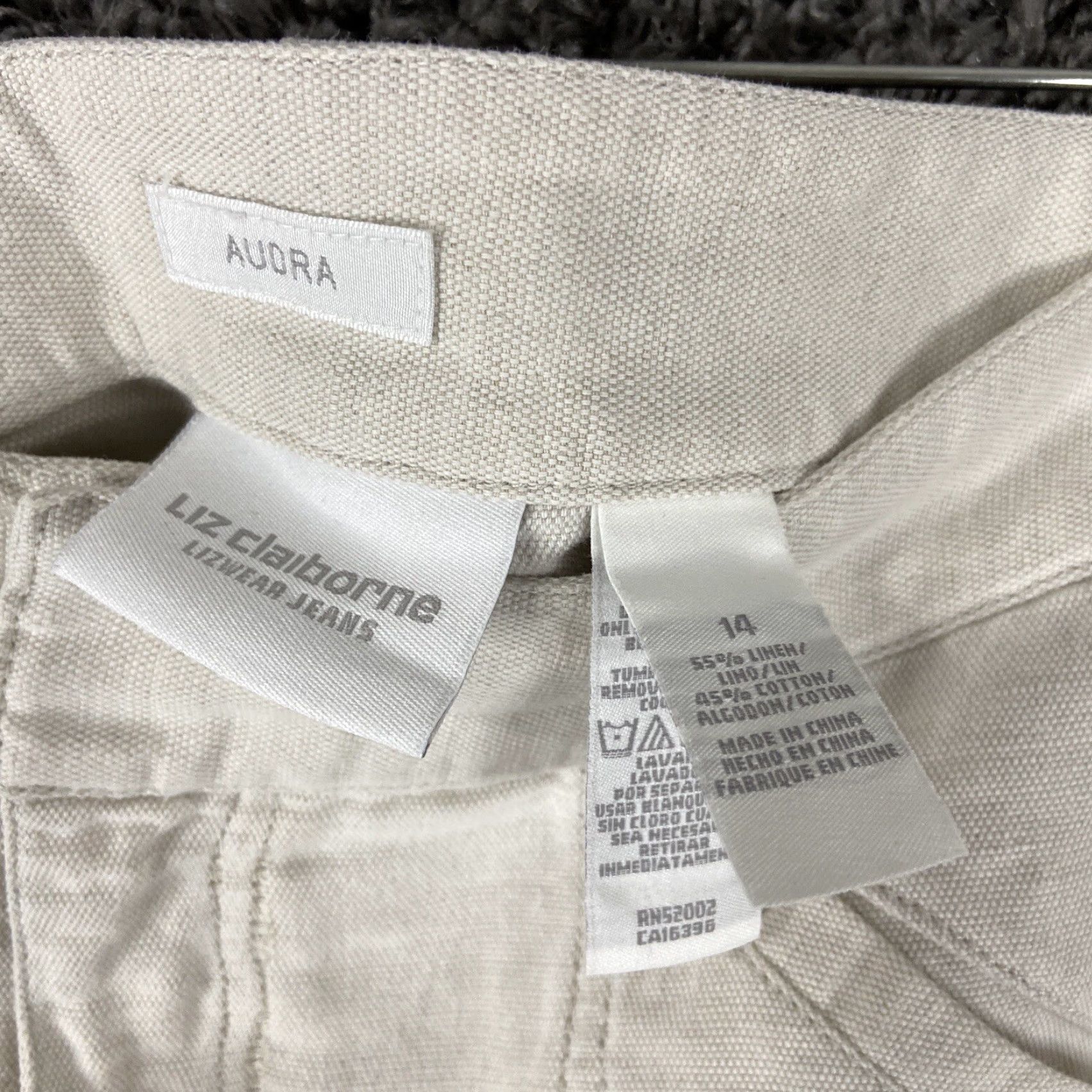 Liz Claiborne Liz Claiborne Audra White Pants Women’s 14 - Dress Pants, White, Women's, 14 Size 36" / US 14 / IT 50 - 5 Thumbnail
