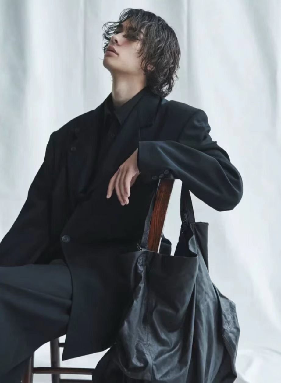 Yohji Yamamoto yohji yamamoto UNEVENNESS LEATHER TOTE BAG 2412-Nextarrow Size ONE SIZE - 7 Thumbnail