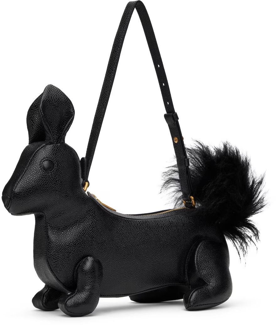 Thom Browne o1s22i1n0924 Size: OS / Fur Handbag With Chain in Black Size ONE SIZE - 3 Thumbnail