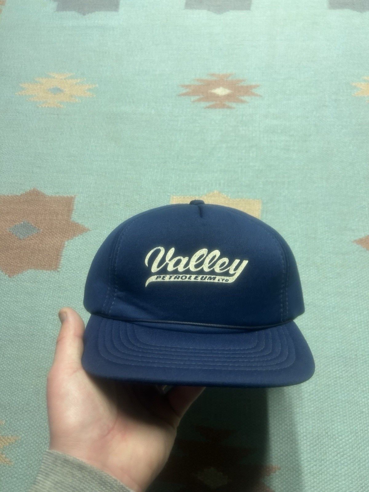 Vintage Vtg snap hat valley petroleum Michigan spell out script logo Size ONE SIZE - 2 Thumbnail