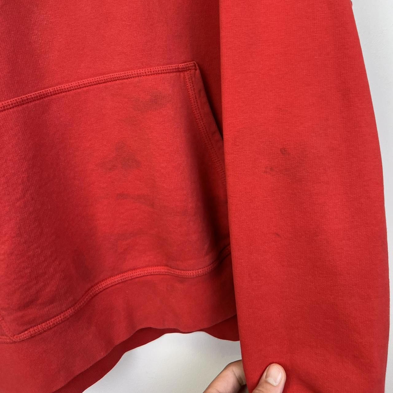 Nike Vintage Nike Red Pullover Hoodie with Classic Logo Size US XL / EU 56 / 4 - 5 Thumbnail