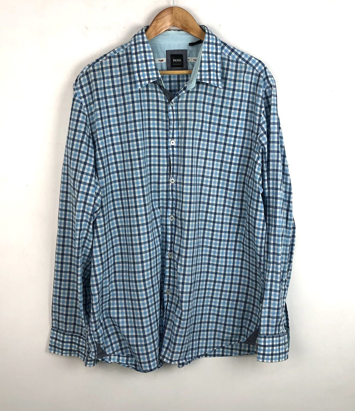 Designer × Hugo Boss × Vintage Classic Hugo Boss button shirt comfy casual slim fit Size US XXL / EU 58 / 5 - 1 Thumbnail