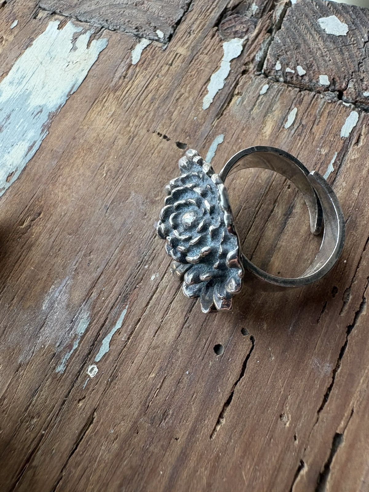 Other Pentti Sarpaneva Vintage Floral Sterling Silver Ring Size ONE SIZE - 8 Thumbnail